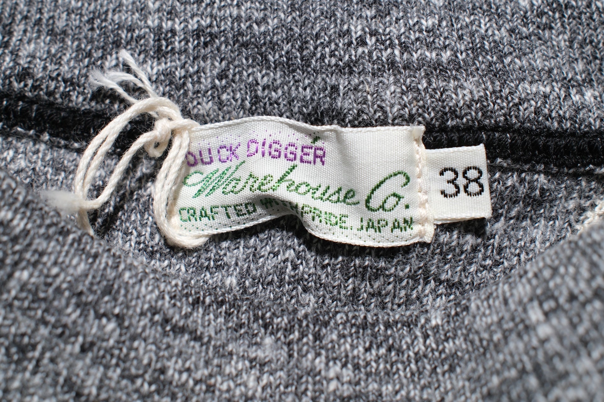 Warehouse Lot.493 11oz "Cotton Tweed" Loopwheeled Sweatshirt (Sumi Black)