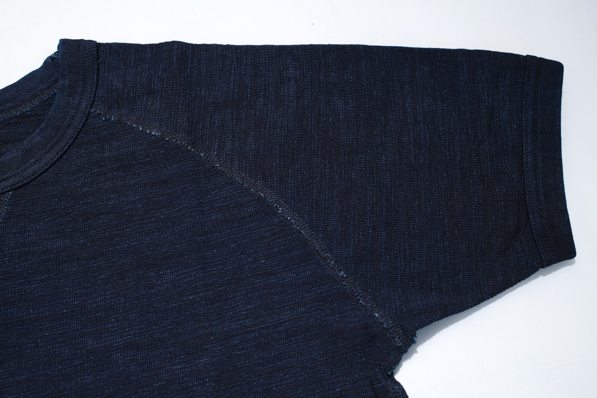 Pure Blue Japan 7oz Indigo Dyed "Slub Yarn" S/S Raglan Tee