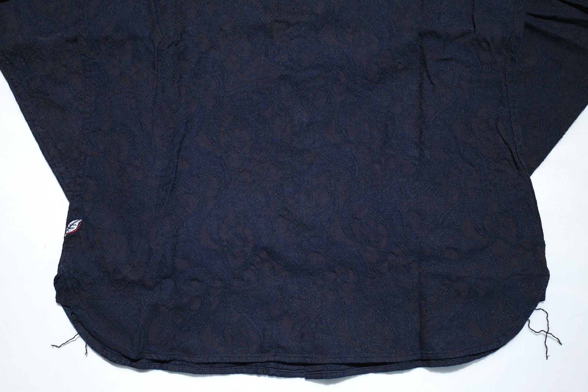 Pure Blue Japan 8oz Indigo Dyed "Paisley" Jacquard Oxford Shirt