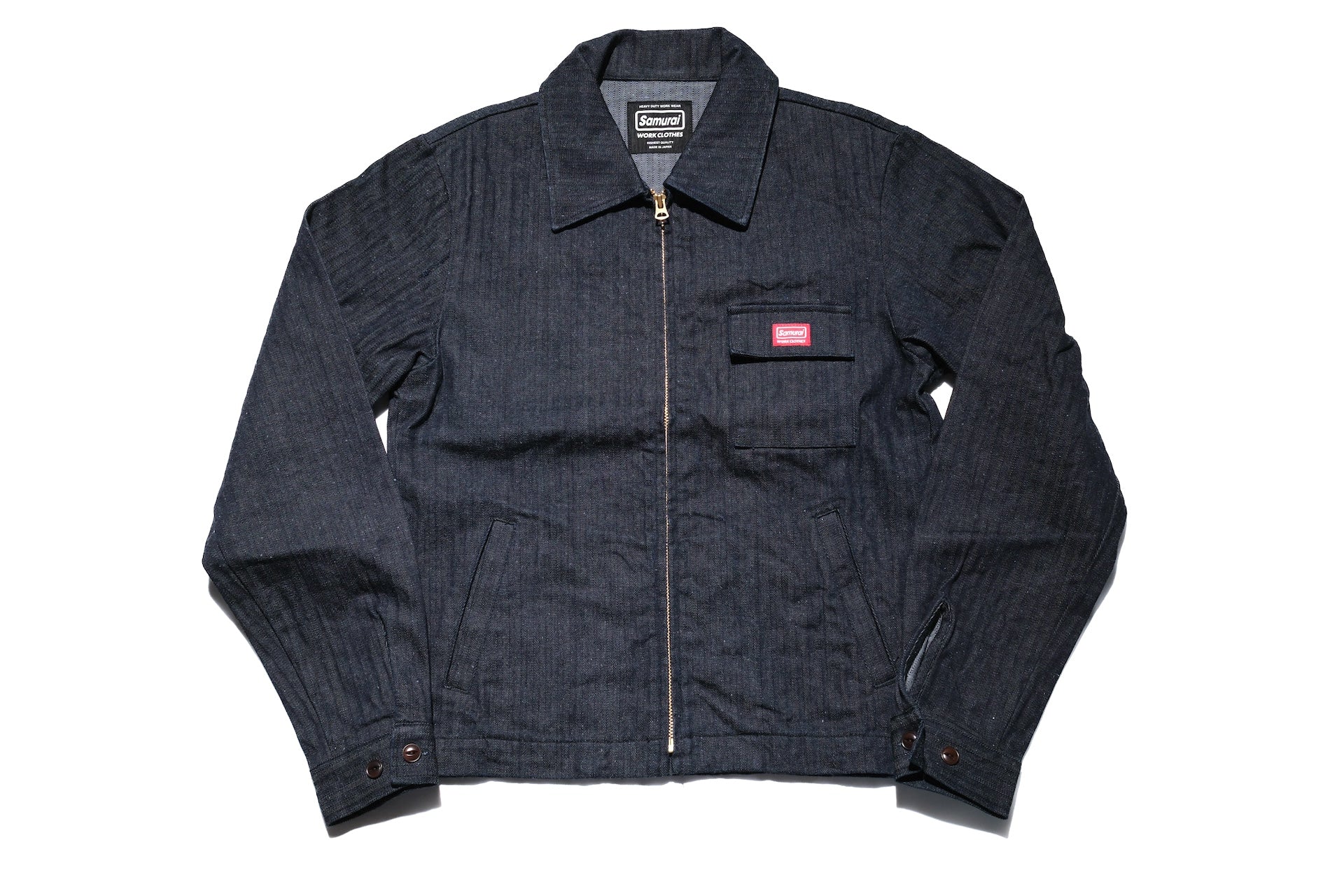 Samurai 12oz HBT "Motor Engineer" Worker Jacket (Indigo)