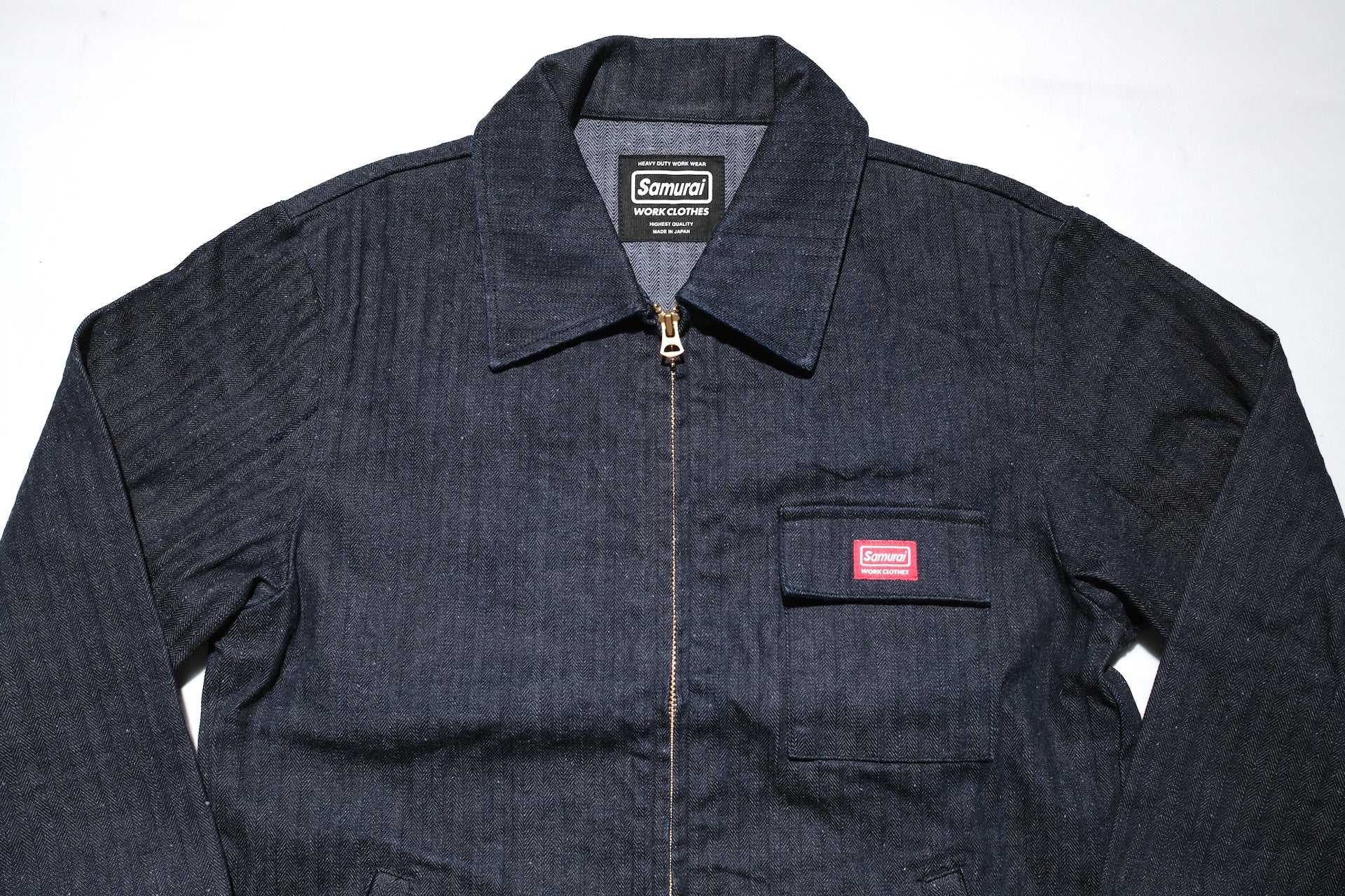 Samurai 12oz HBT "Motor Engineer" Worker Jacket (Indigo)