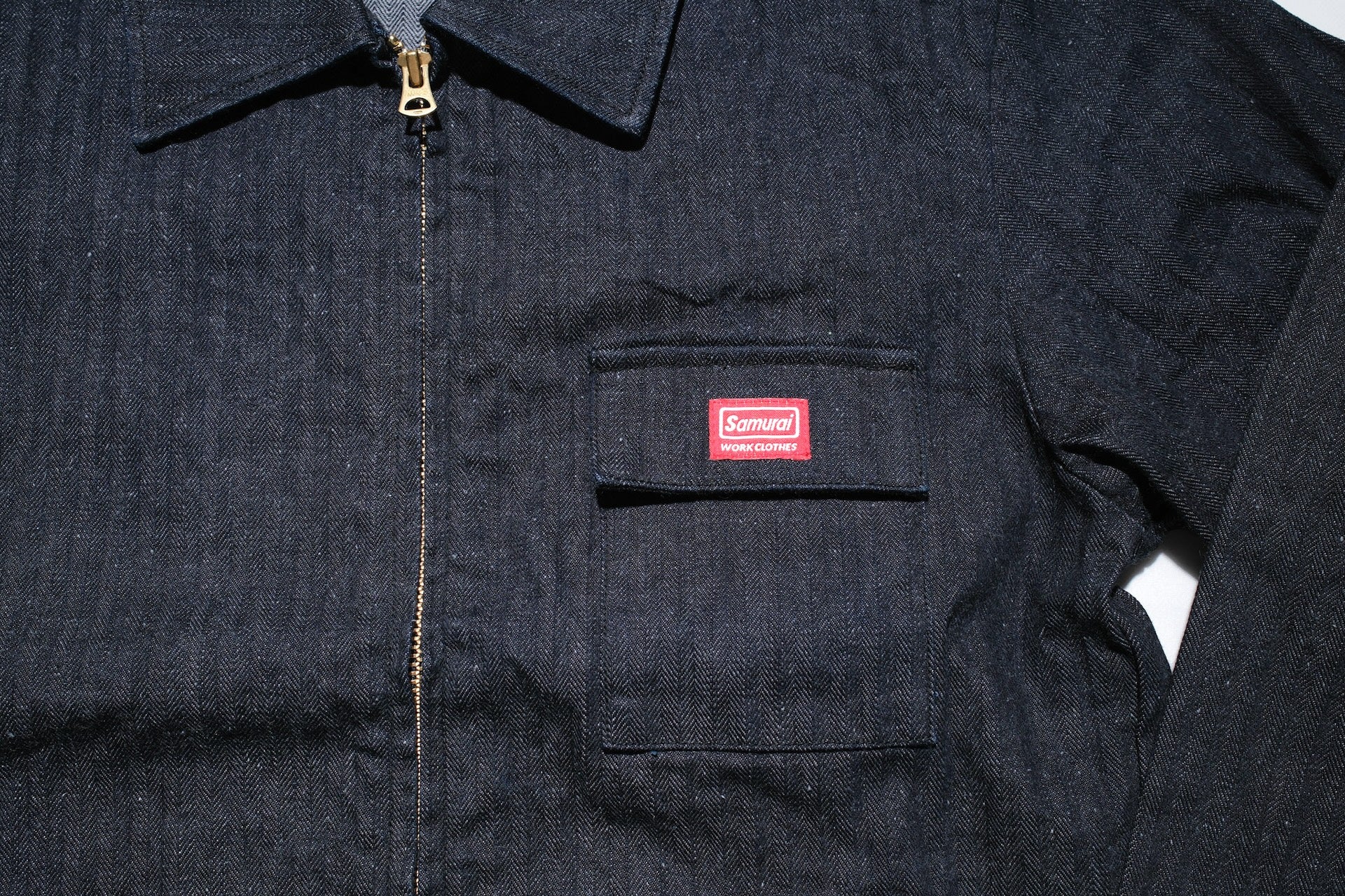 Samurai 12oz HBT "Motor Engineer" Worker Jacket (Indigo)