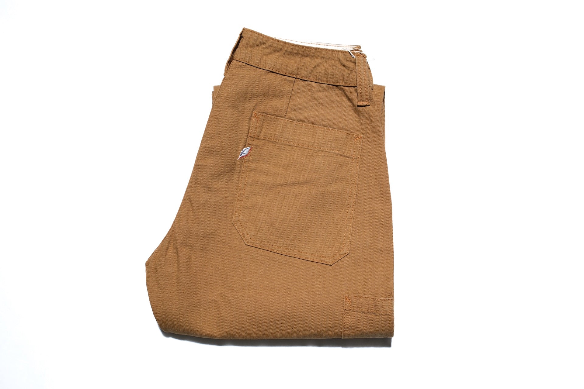 Pure Blue Japan 12oz HBT Utility Work Trousers (Camel)