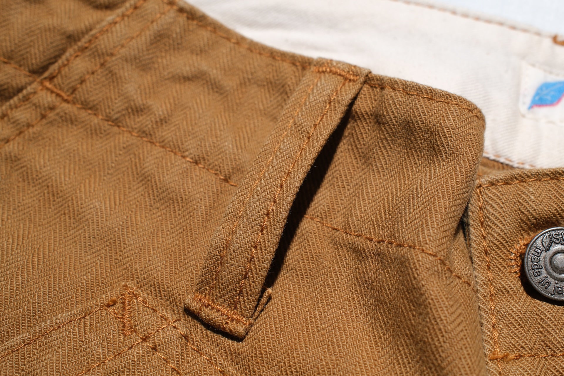 Pure Blue Japan 12oz HBT Utility Work Shorts (Camel)