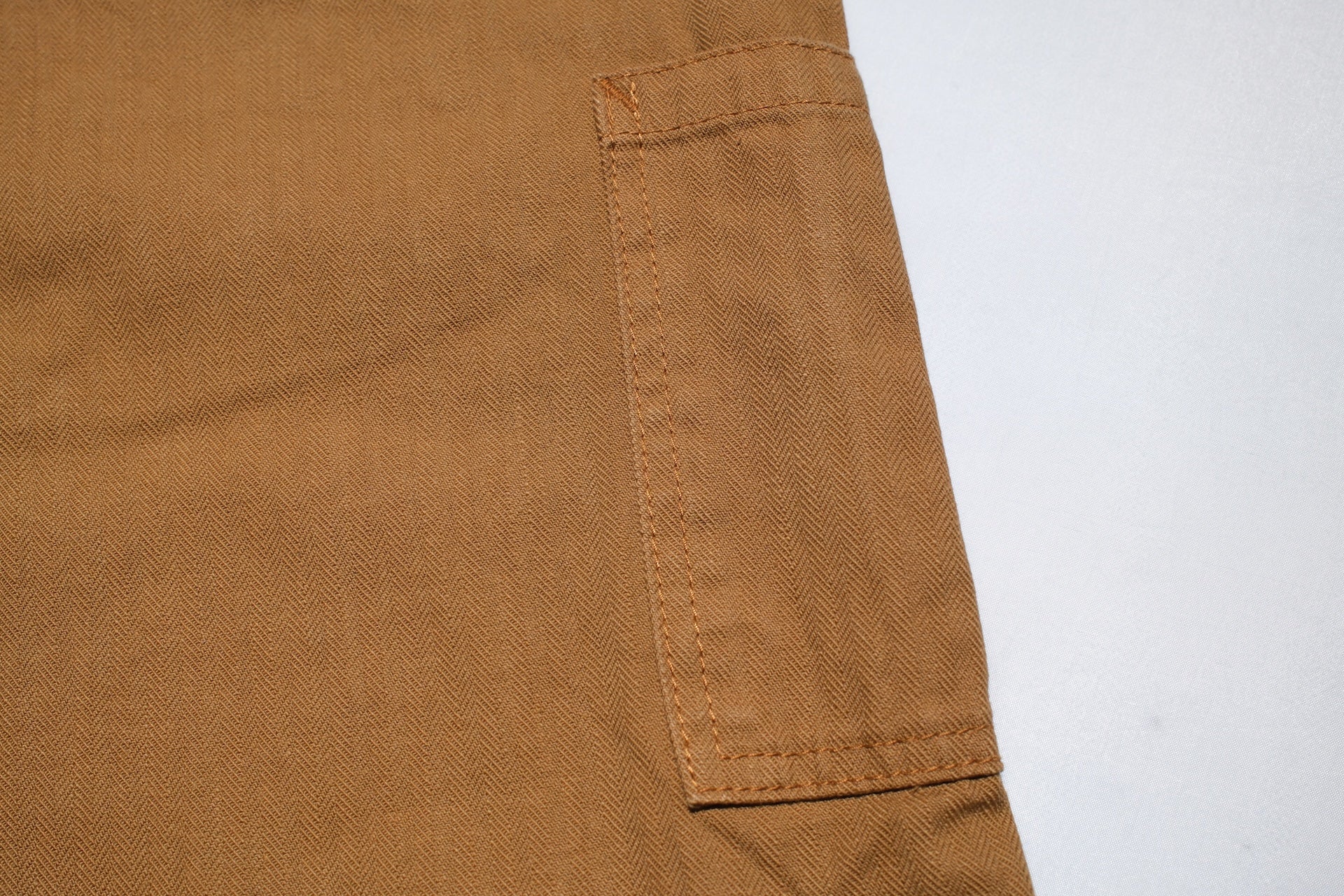Pure Blue Japan 12oz HBT Utility Work Trousers (Camel)