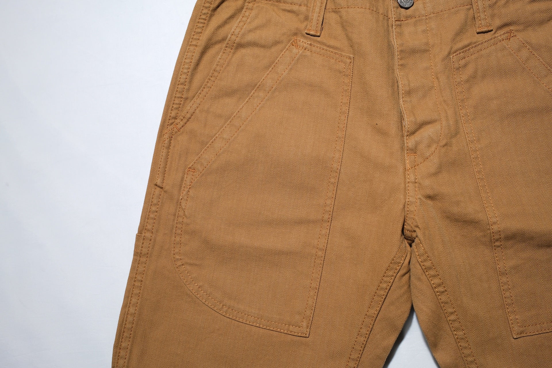 Pure Blue Japan 12oz HBT Utility Work Shorts (Camel)