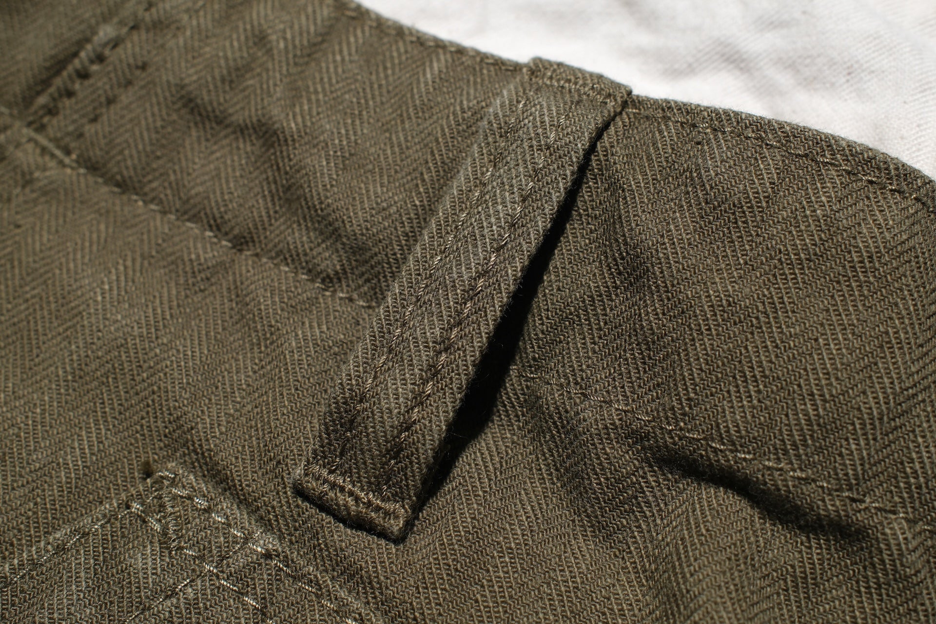 Pure Blue Japan 12oz HBT Utility Work Shorts (Olive)