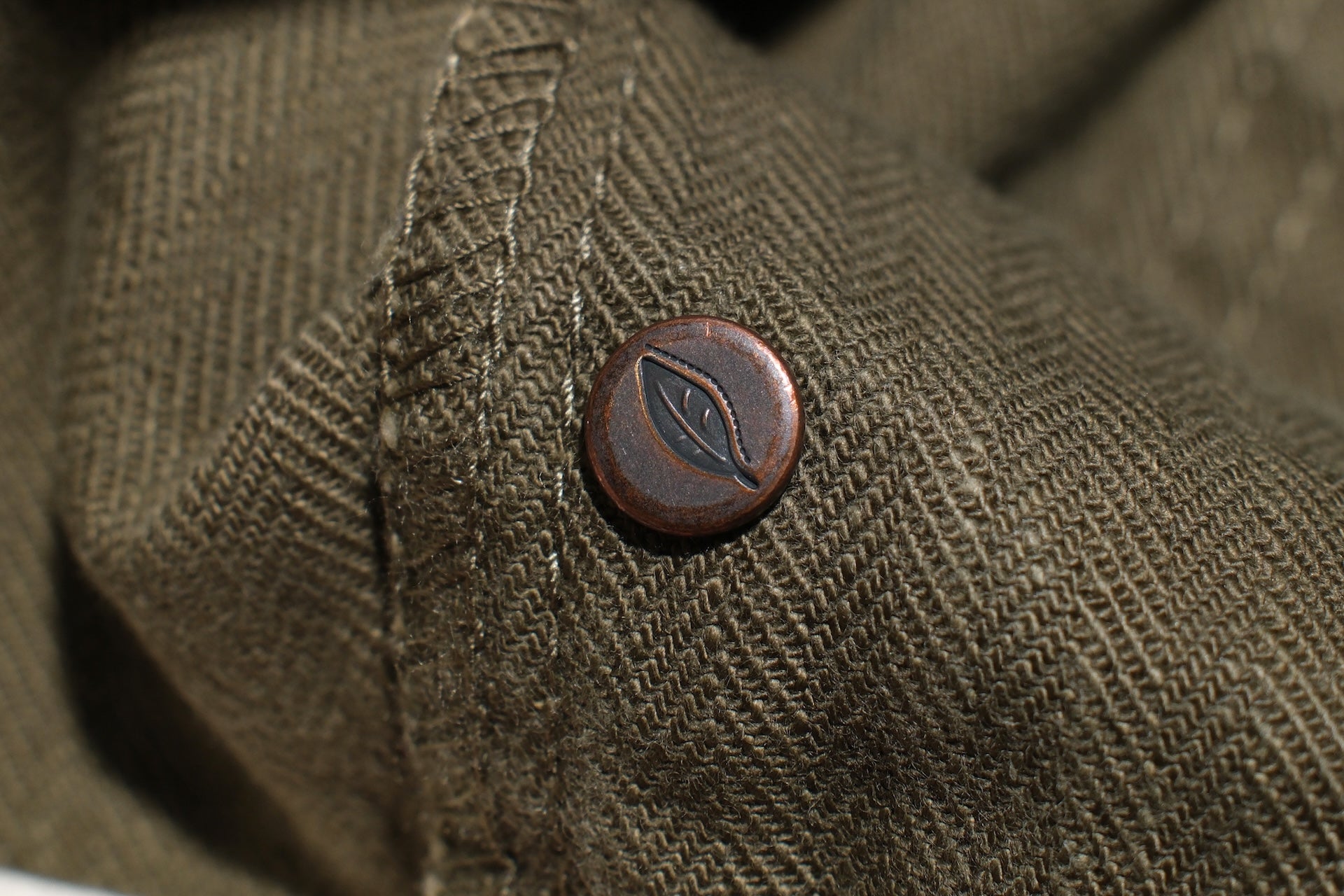 Pure Blue Japan 12oz HBT Utility Work Trousers (Olive)
