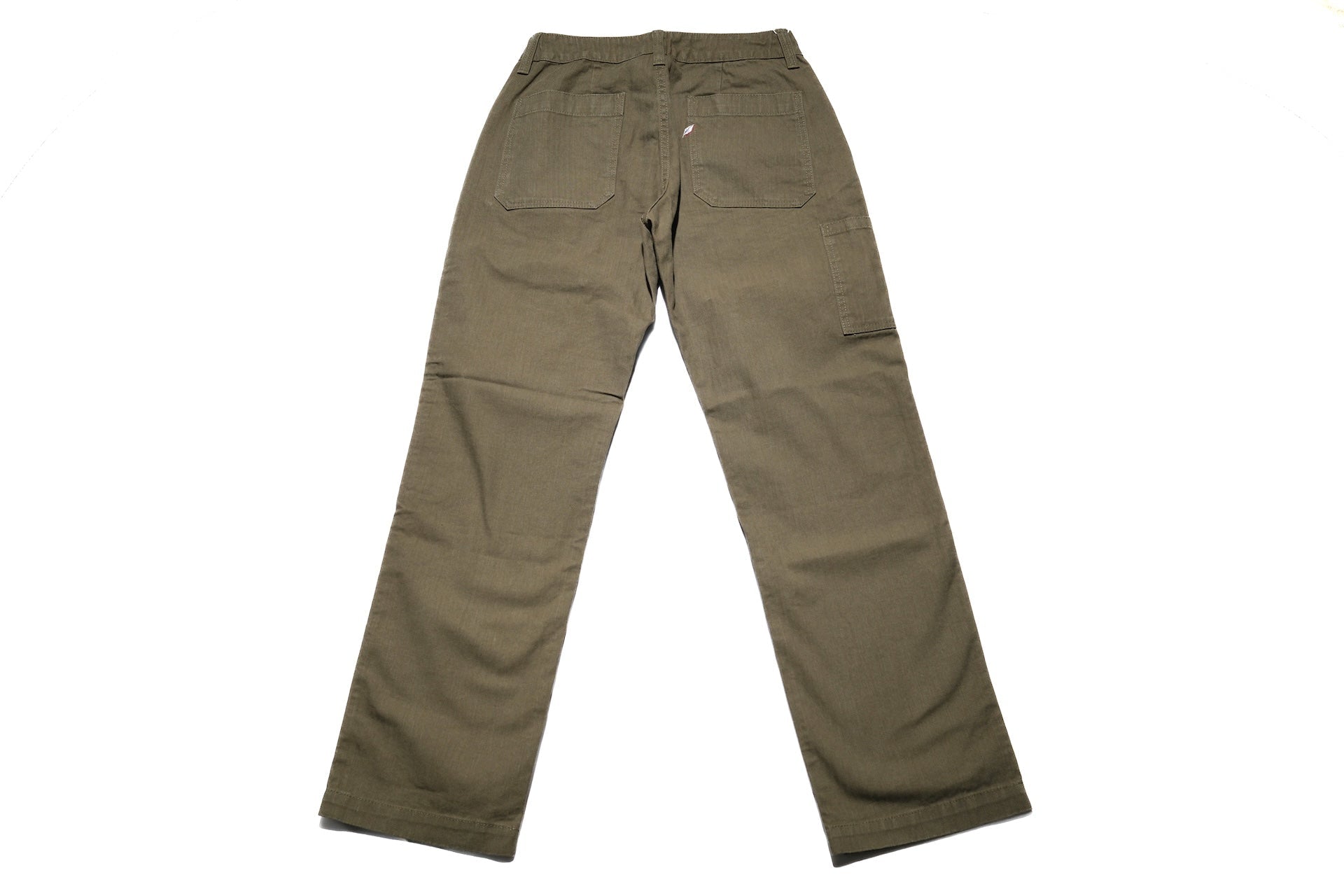 Pure Blue Japan 12oz HBT Utility Work Trousers (Olive)