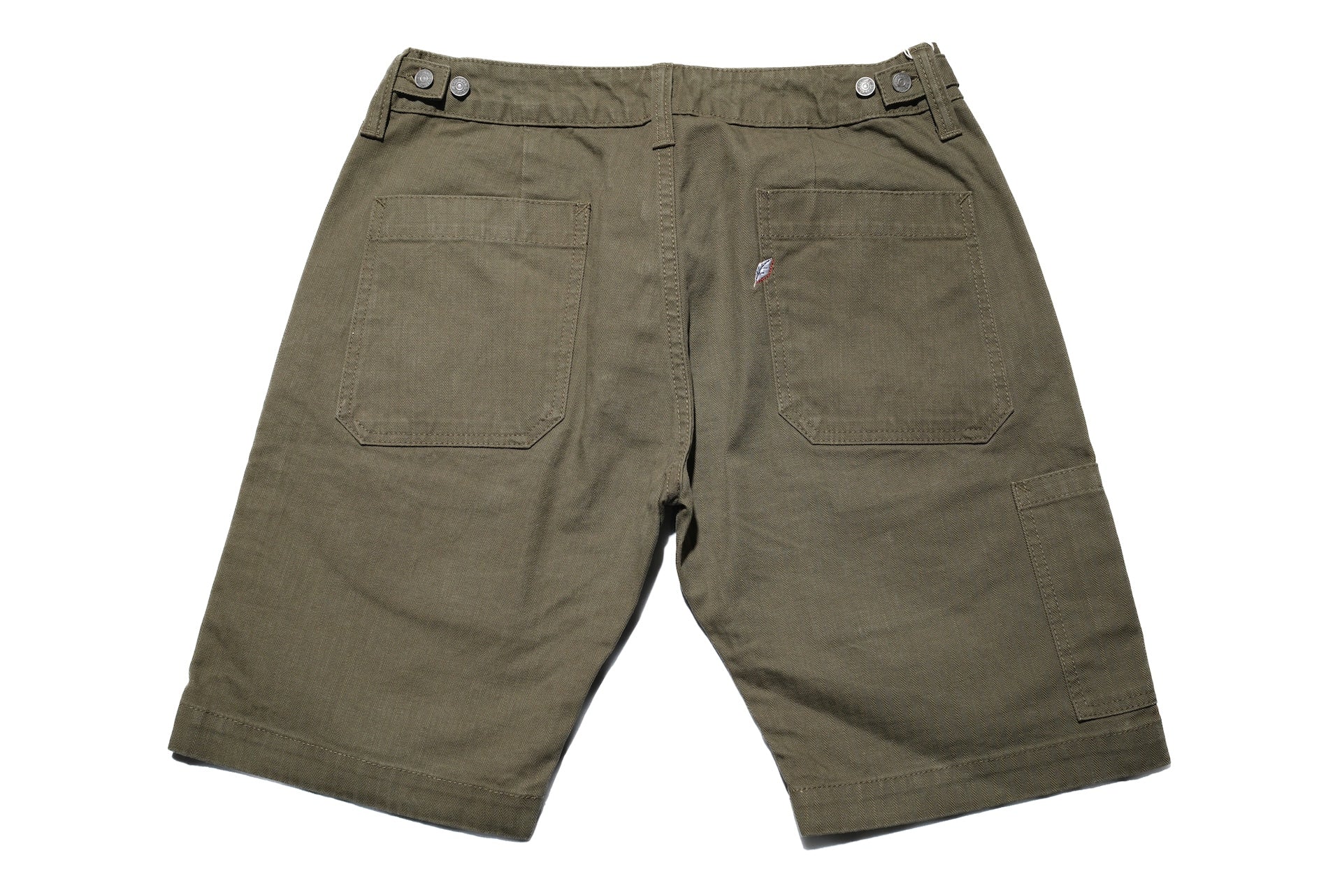 Pure Blue Japan 12oz HBT Utility Work Shorts (Olive)