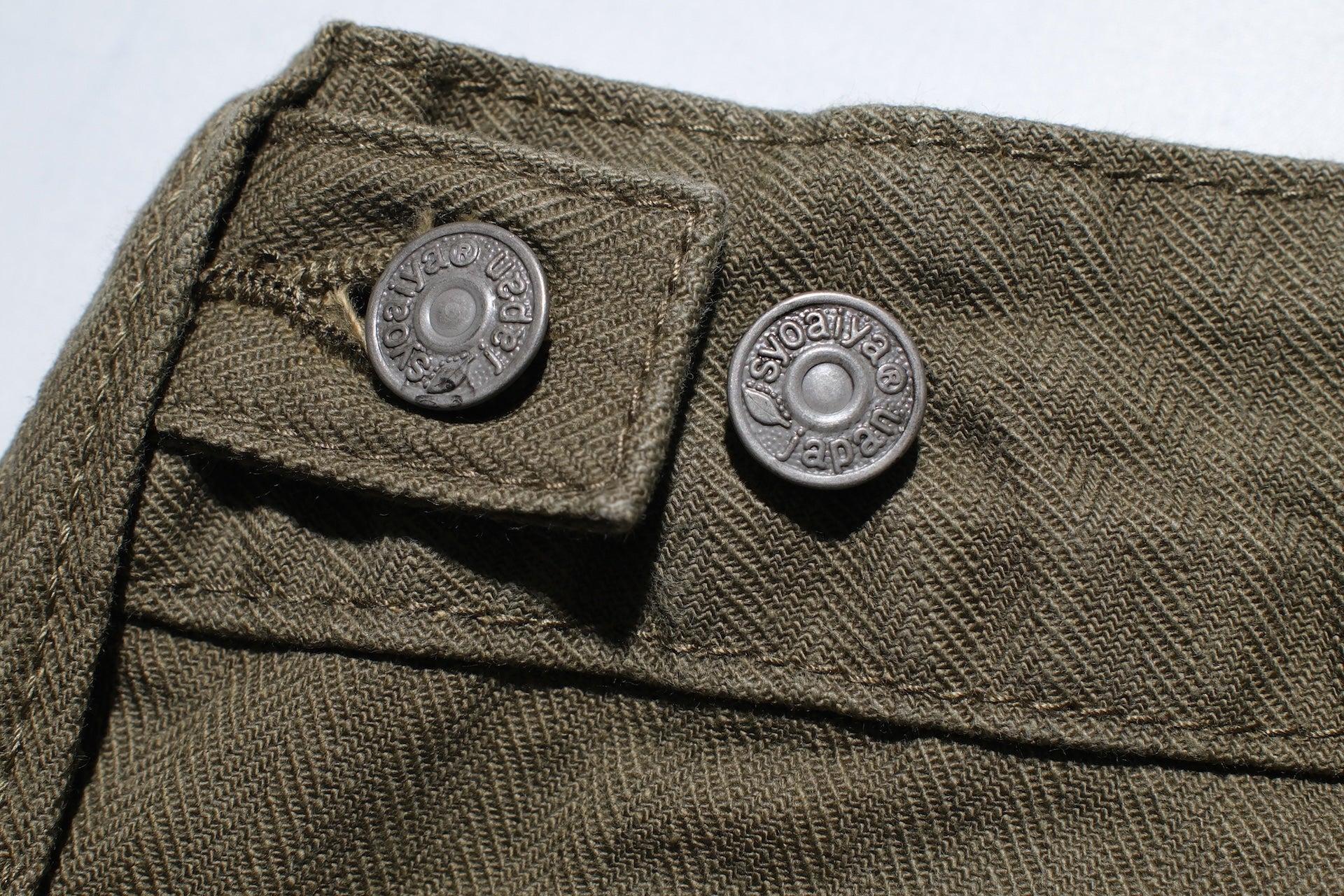 Pure Blue Japan 12oz HBT Utility Work Shorts (Olive)