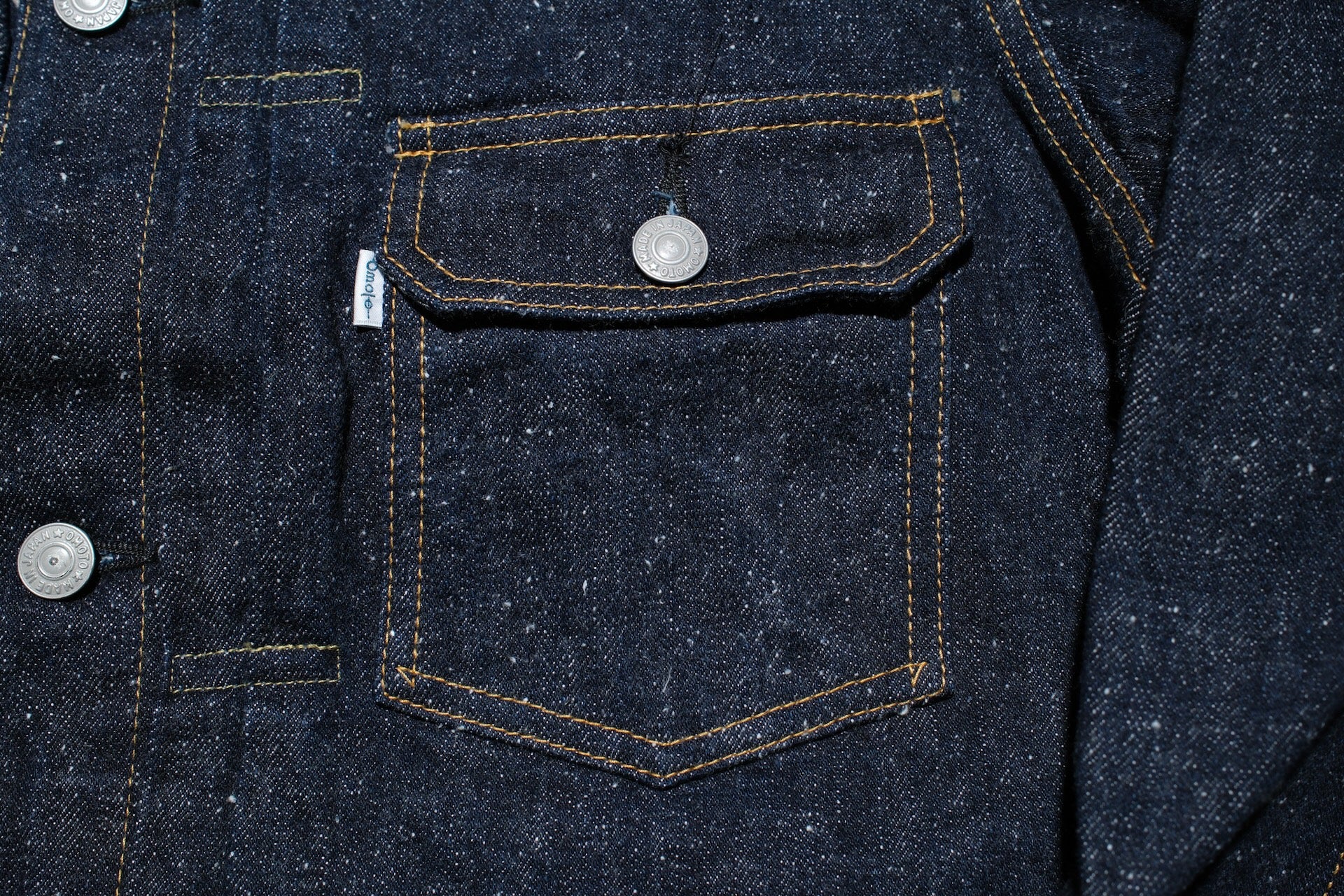 Omoto Denim 16oz Indigo Dyed “Super-Nep” Modified Type 2 Denim Jacket
