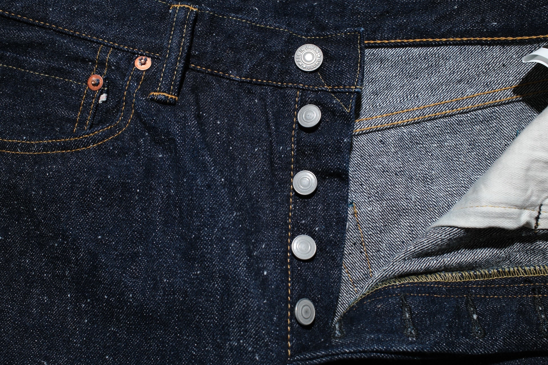Omoto Denim 16oz Indigo Dyed “Super-Nep” 0412 Denim (Relaxed Tapered fit)