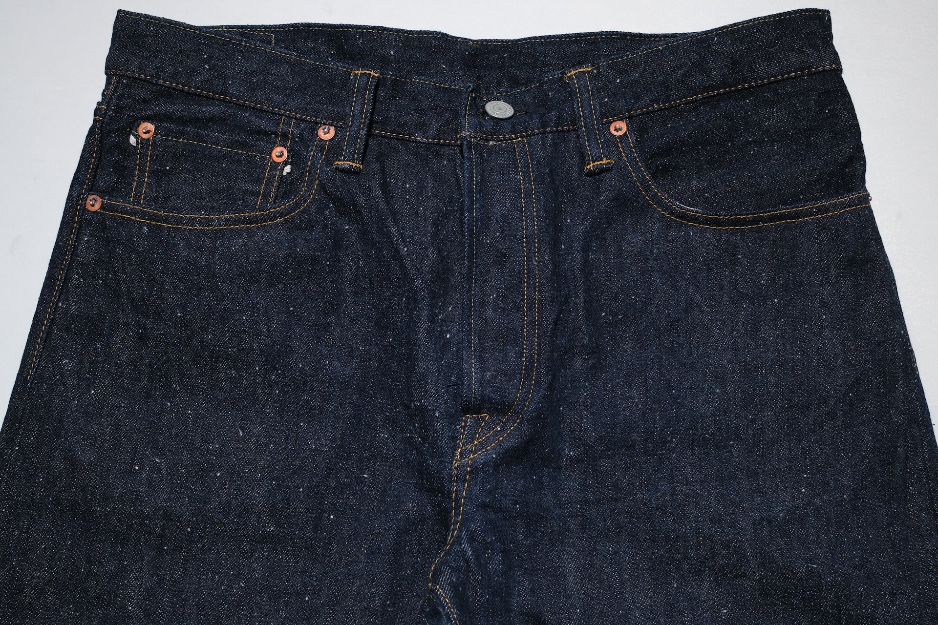Omoto Denim 16oz Indigo Dyed “Super-Nep” 0412 Denim (Relaxed Tapered fit)