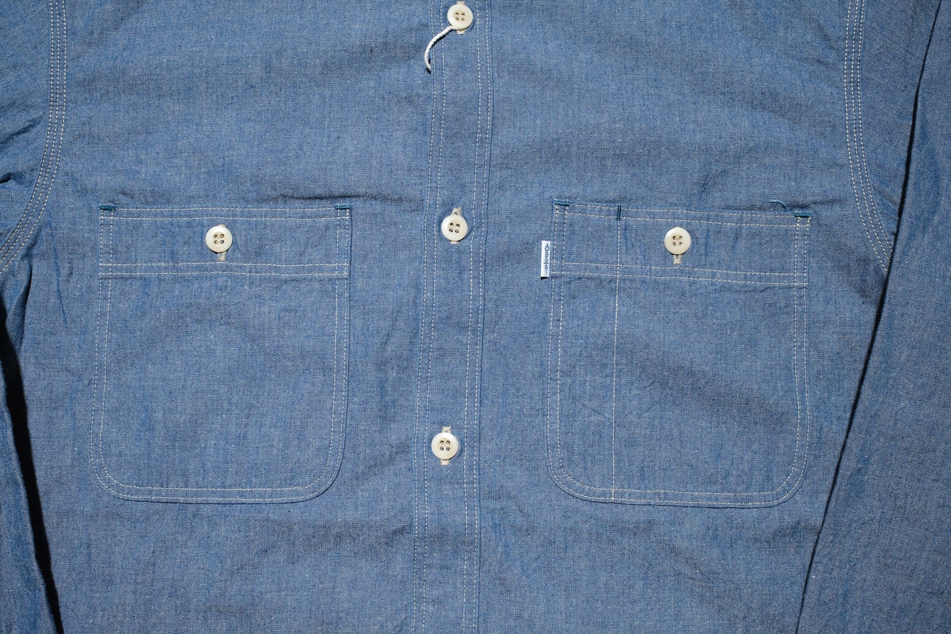 Omoto Denim 5.5oz Indigo Dyed Selvage Chambray Early Workshirt