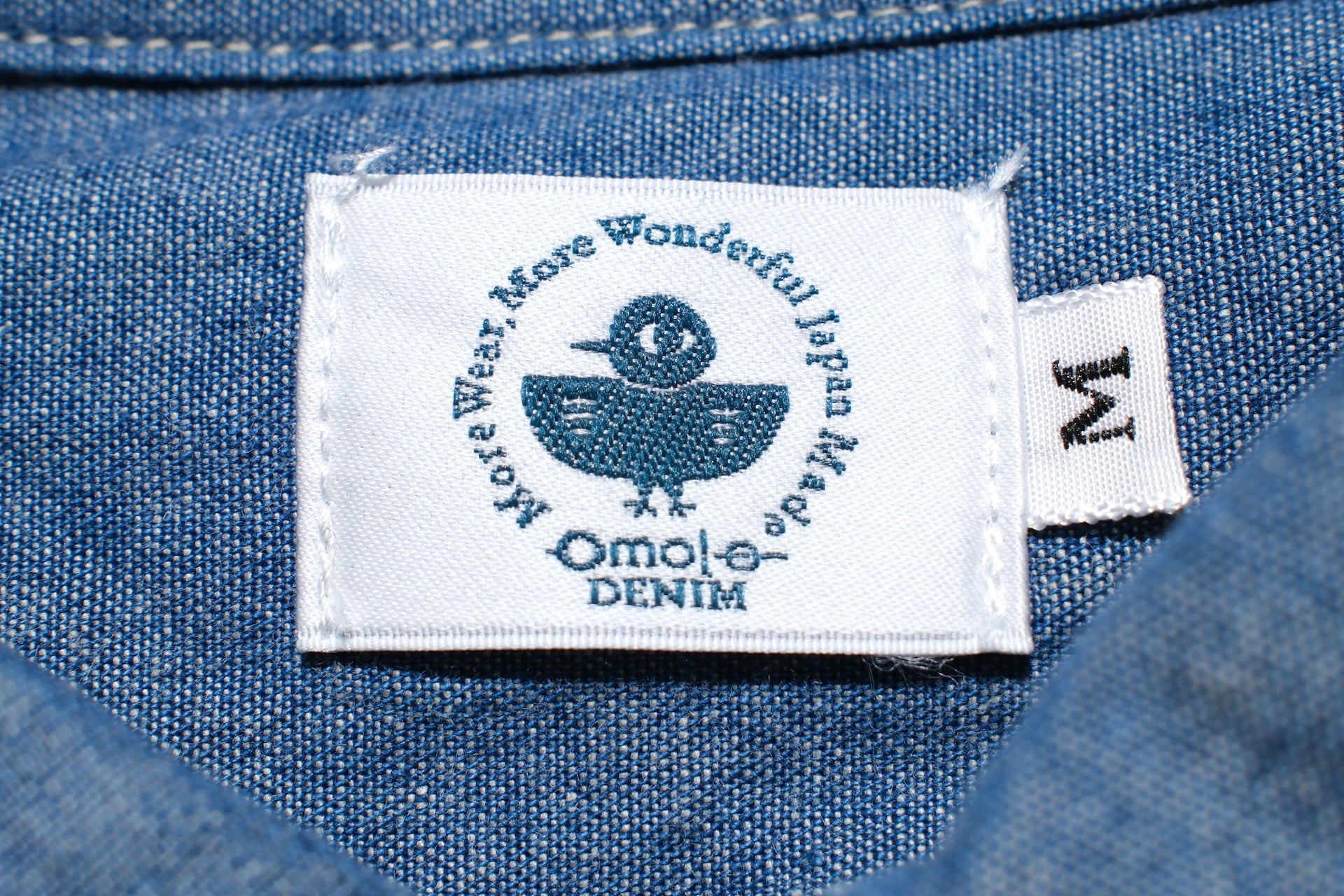 Omoto Denim 5.5oz Indigo Dyed Selvage Chambray Early Workshirt