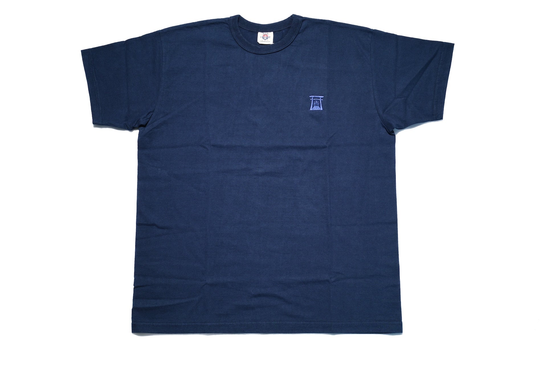 Samurai 8.5oz "Torii Embroidery" Loopwheeled Tee (Navy)