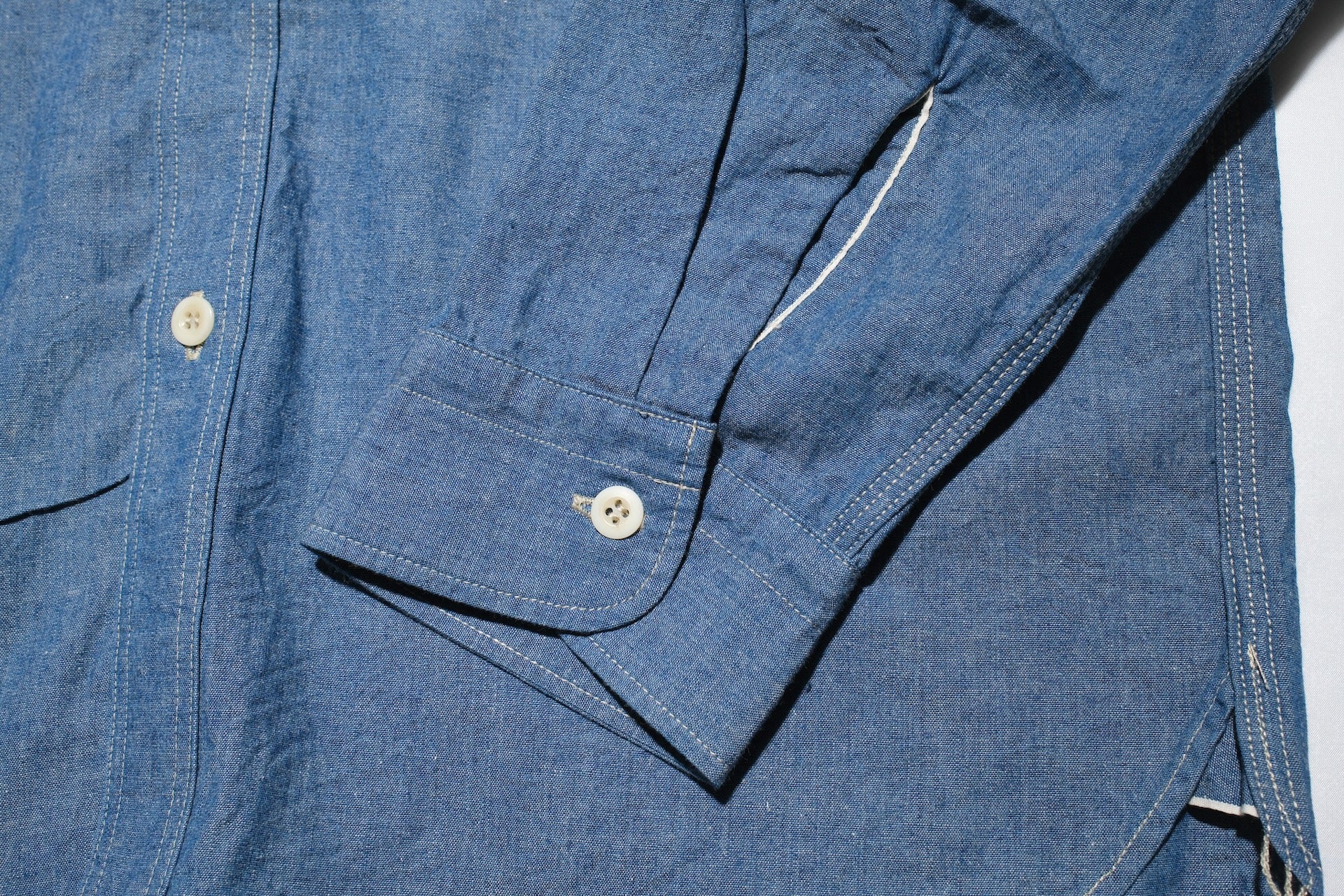 Omoto Denim 5.5oz Indigo Dyed Selvage Chambray Early Workshirt