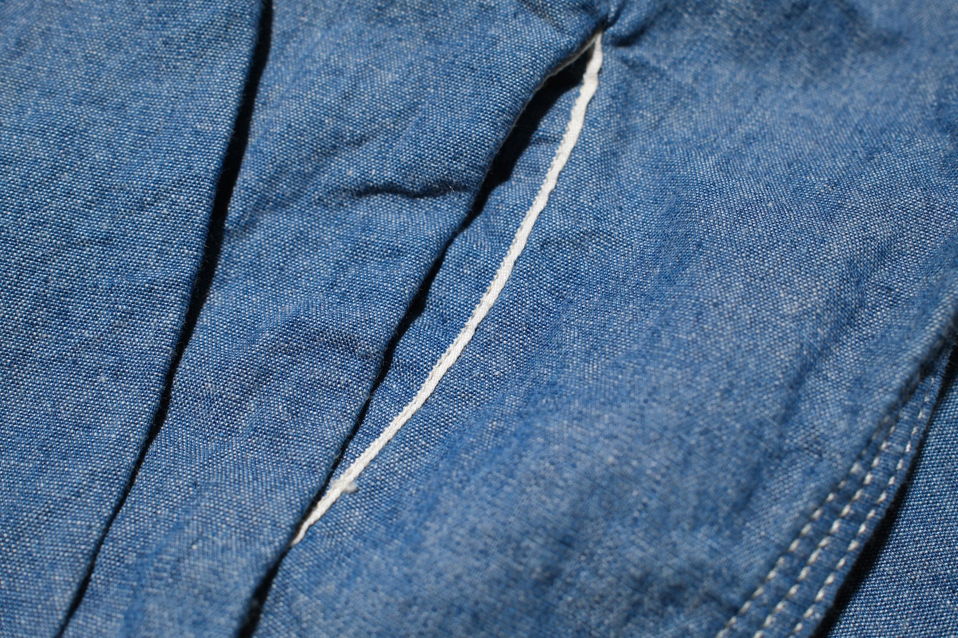 Omoto Denim 5.5oz Indigo Dyed Selvage Chambray Early Workshirt