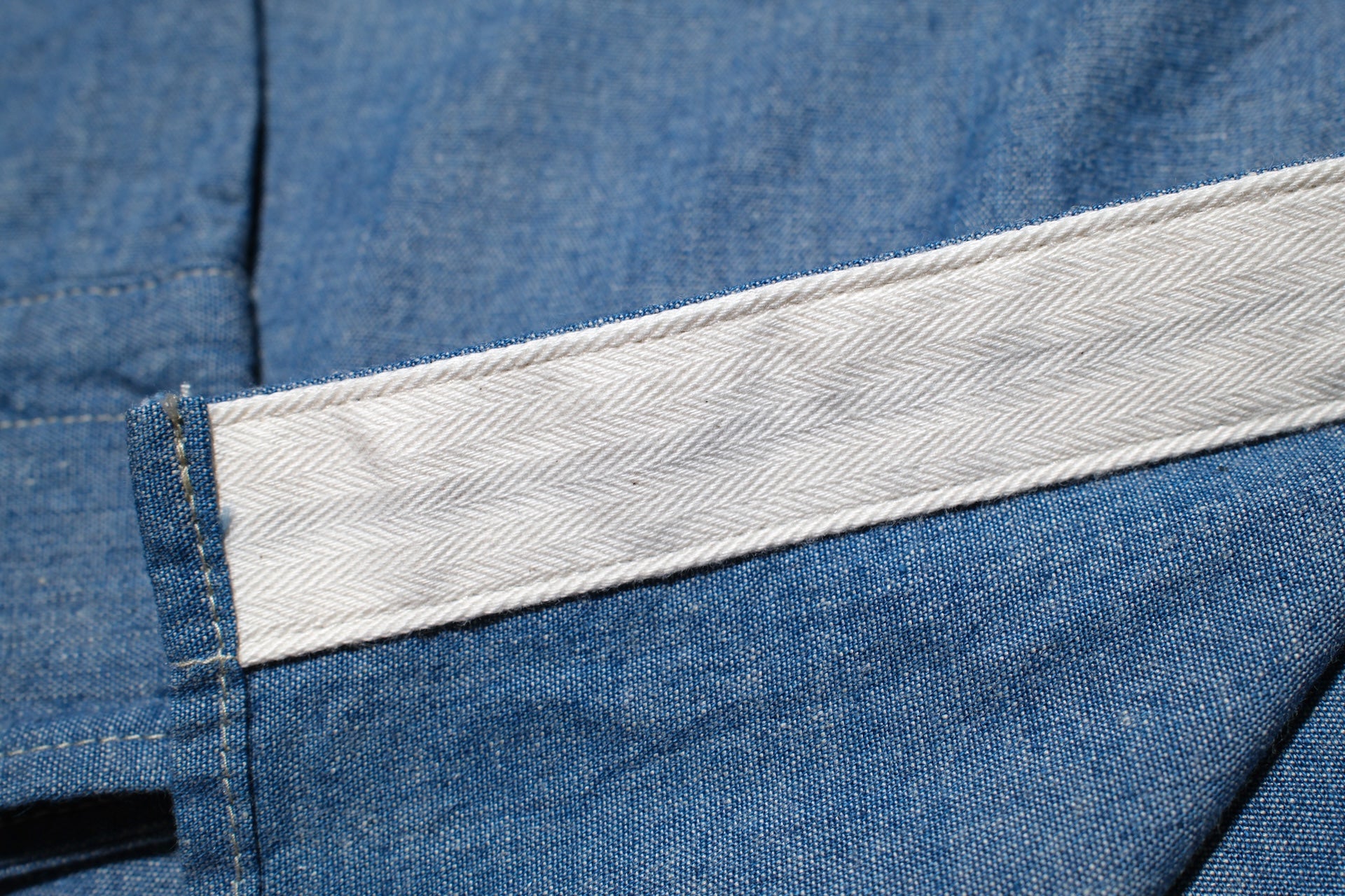 Omoto Denim 5.5oz Indigo Dyed Selvage Chambray Early Workshirt