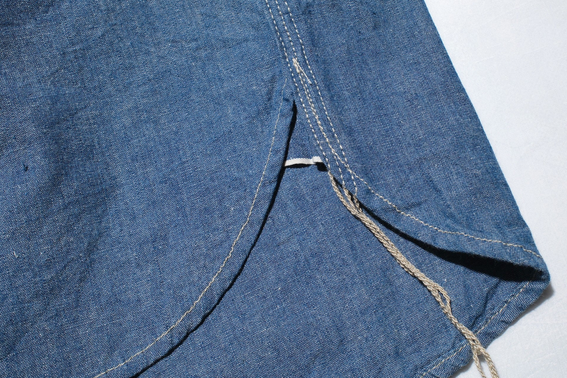 Omoto Denim 5.5oz Indigo Dyed Selvage Chambray Early Workshirt