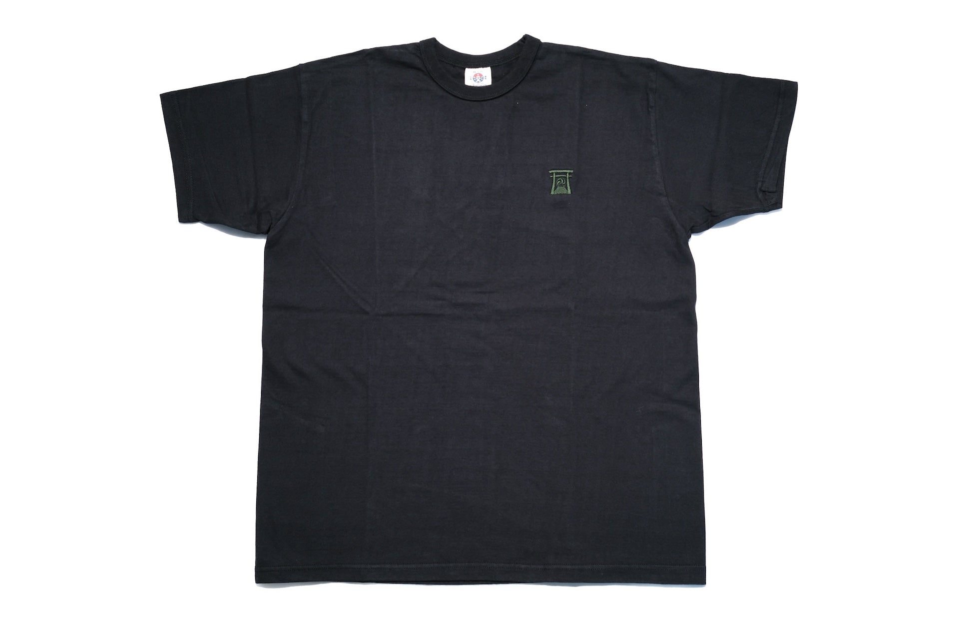 Samurai 8.5oz "Torii Embroidery" Loopwheeled Tee (Black)