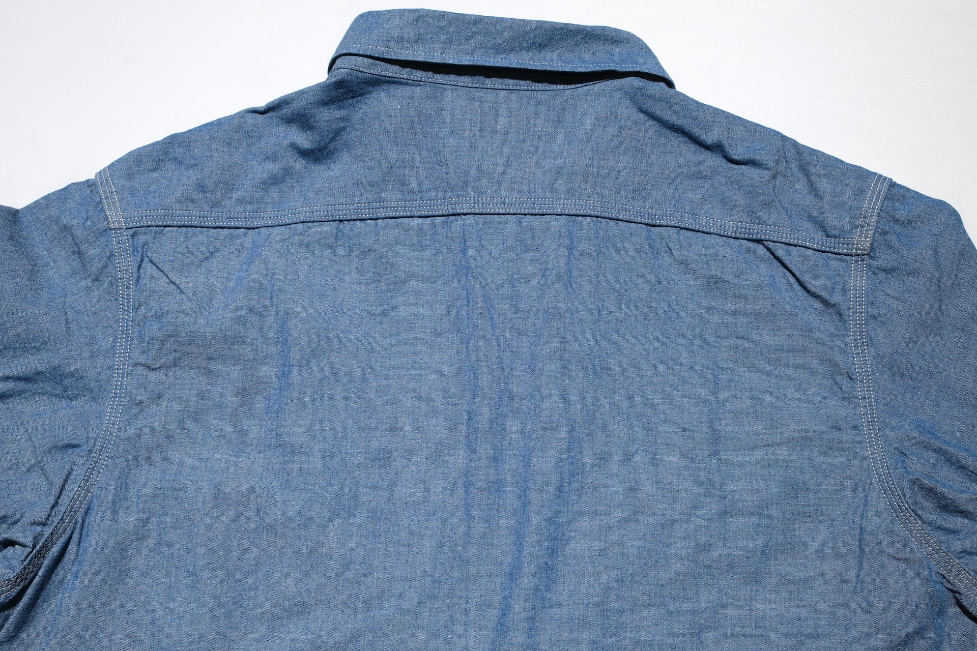 Omoto Denim 5.5oz Indigo Dyed Selvage Chambray Early Workshirt