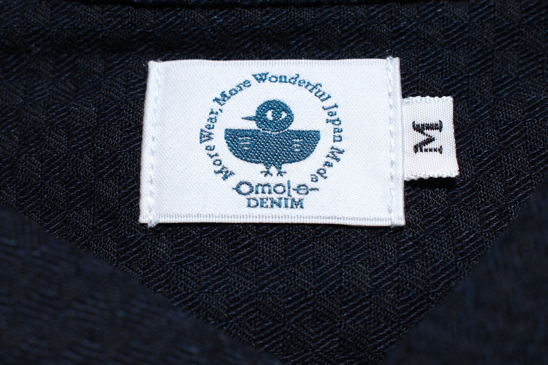 Omoto Denim 8oz Indigo Dyed “Ichimatsu” Woven Denim Early Workshirt