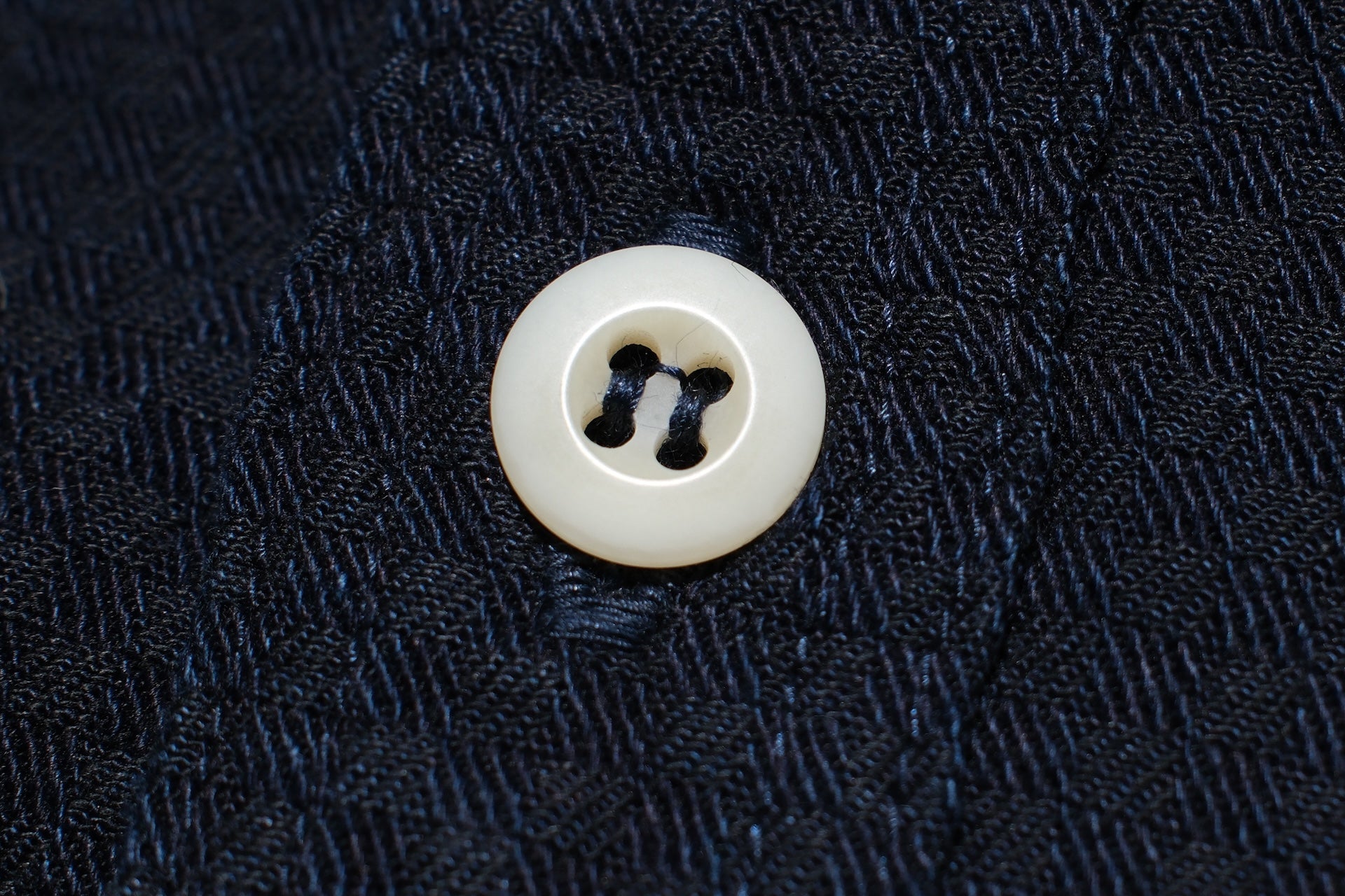 Omoto Denim 8oz Indigo Dyed “Ichimatsu” Woven Denim Early Workshirt