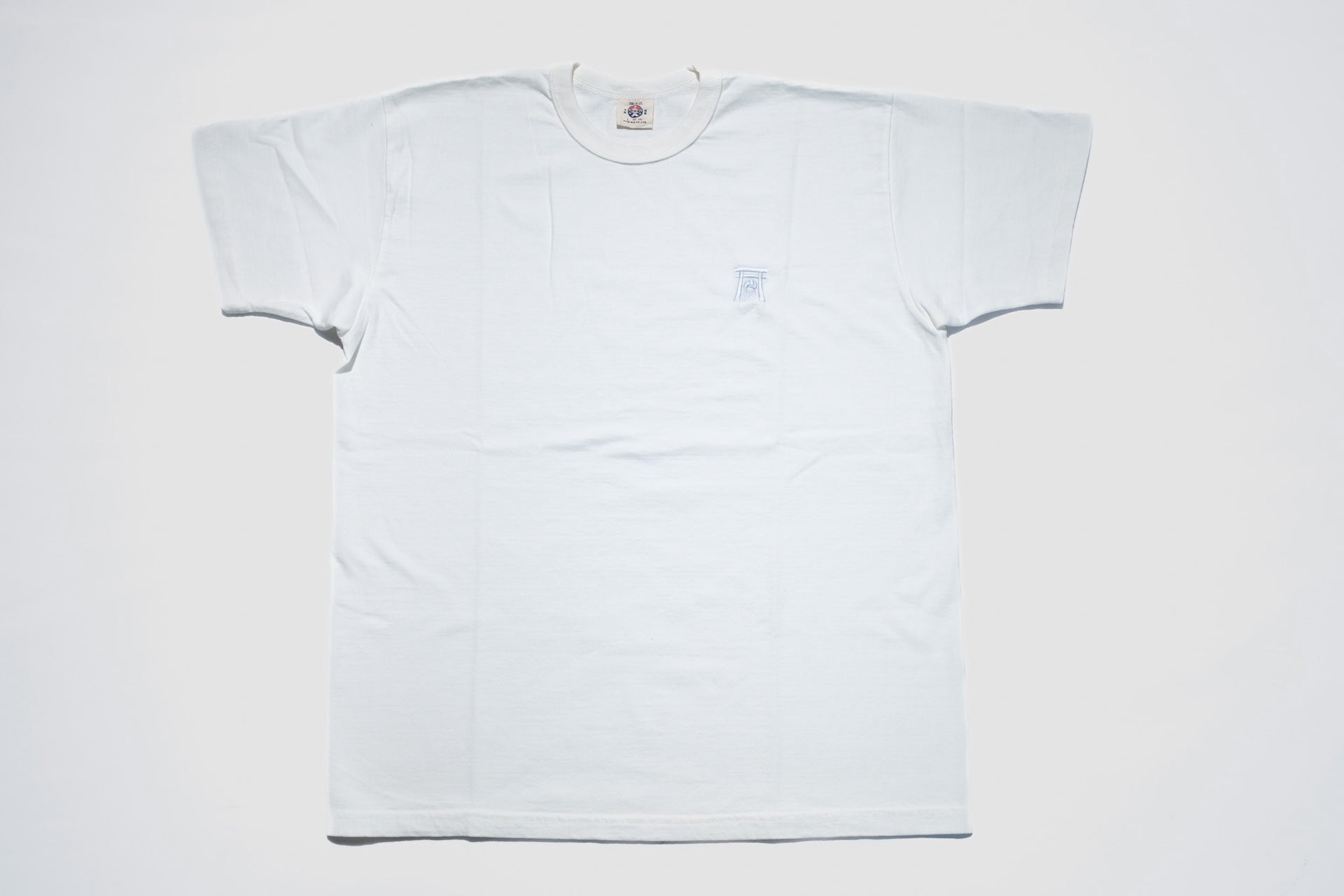 Samurai 8.5oz "Torii Embroidery" Loopwheeled Tee (White)