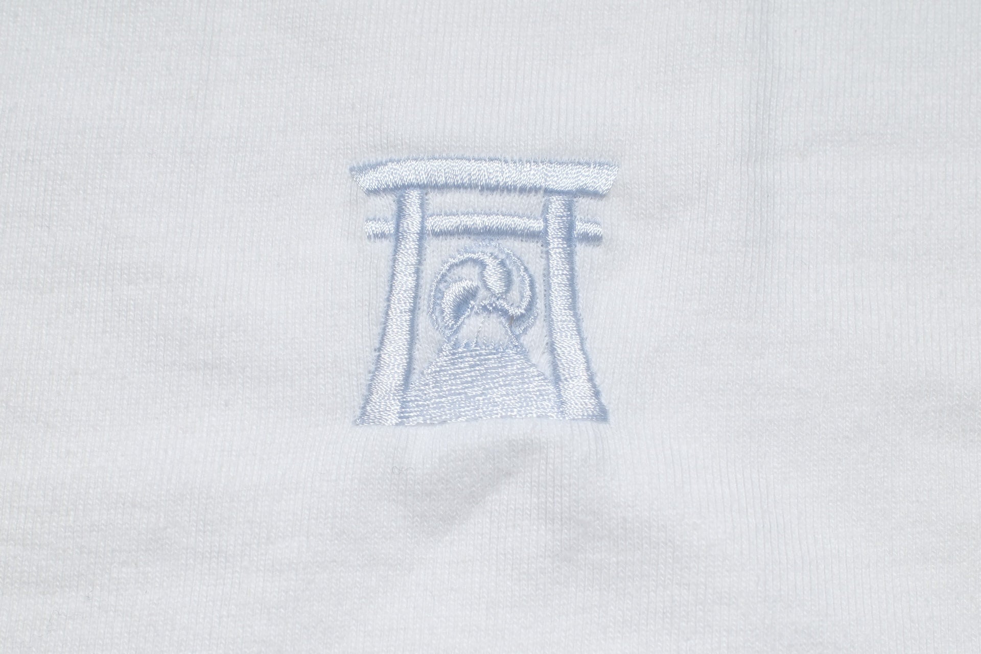 Samurai 8.5oz "Torii Embroidery" Loopwheeled Tee (White)