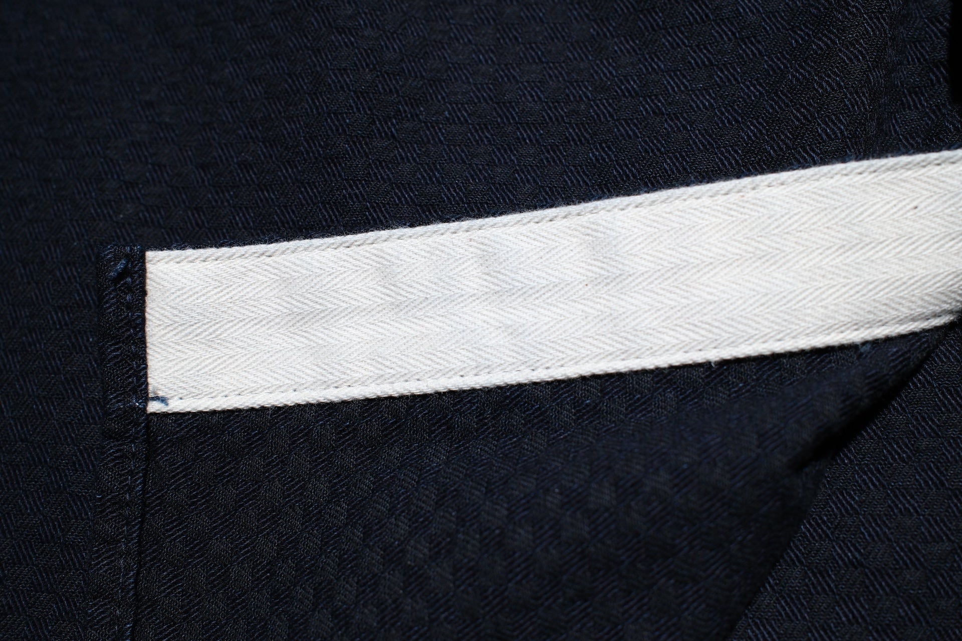 Omoto Denim 8oz Indigo Dyed “Ichimatsu” Woven Denim Early Workshirt