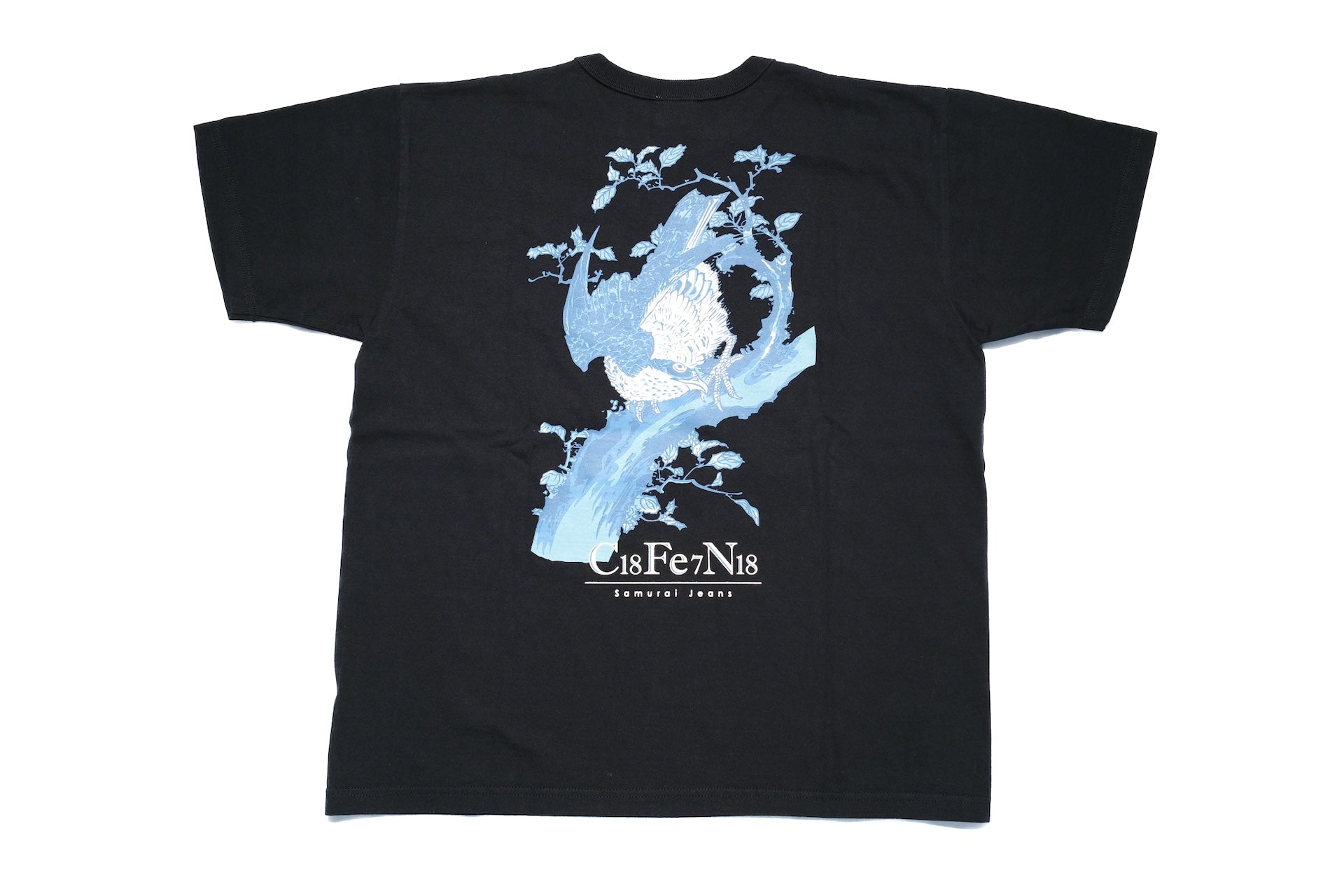 Samurai 8.5oz "Aizuri-E" Loopwheeled Tee (Black)