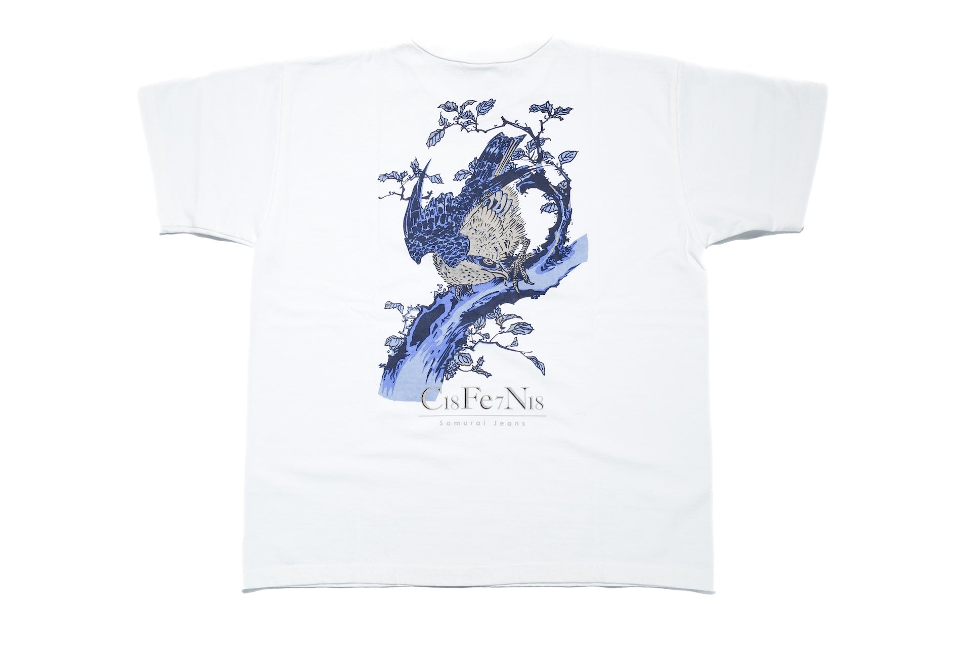 Samurai 8.5oz "Aizuri-E" Loopwheeled Tee (White)