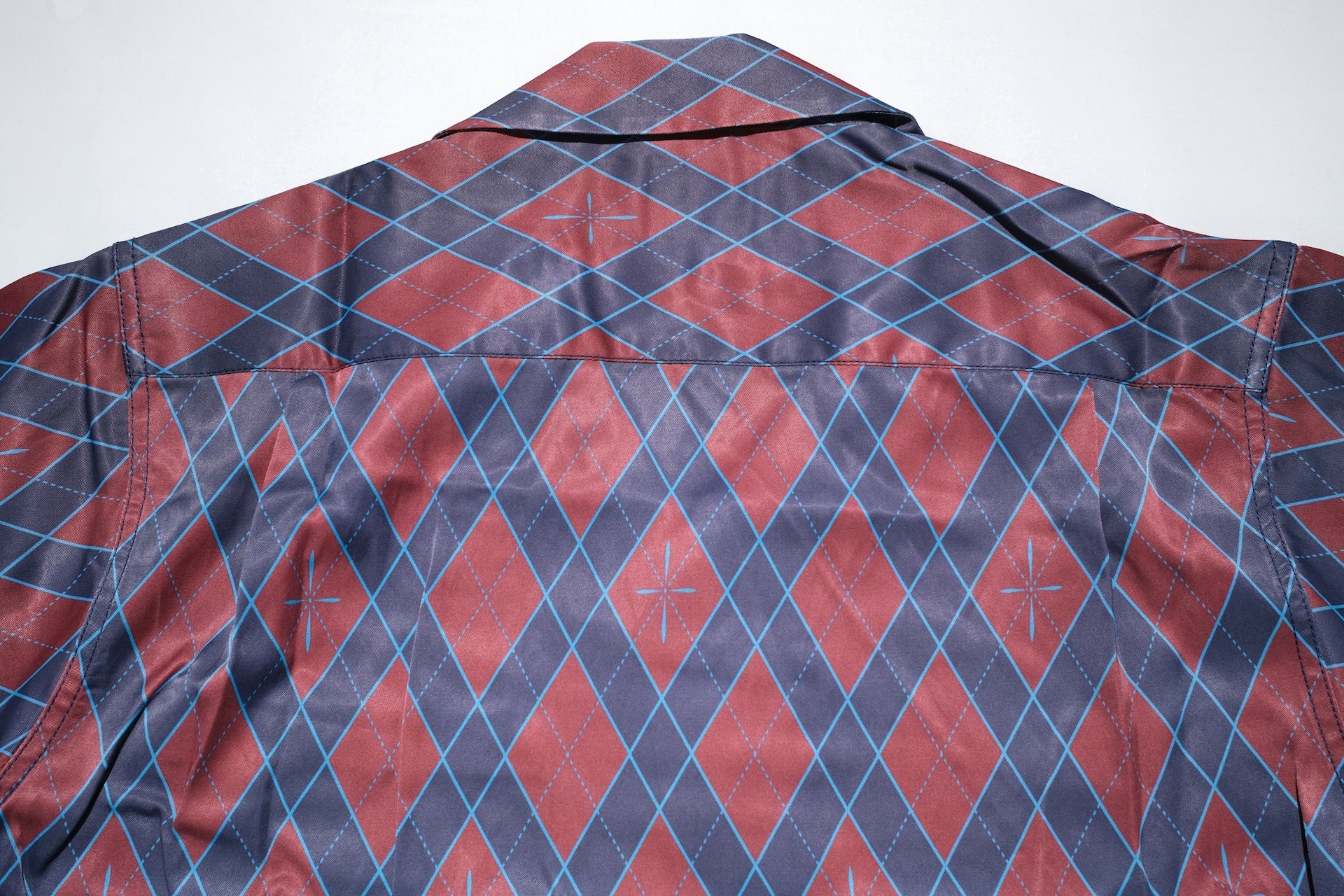 Samurai "Narahira" S/S Aloha Shirt (Burgundy Red)