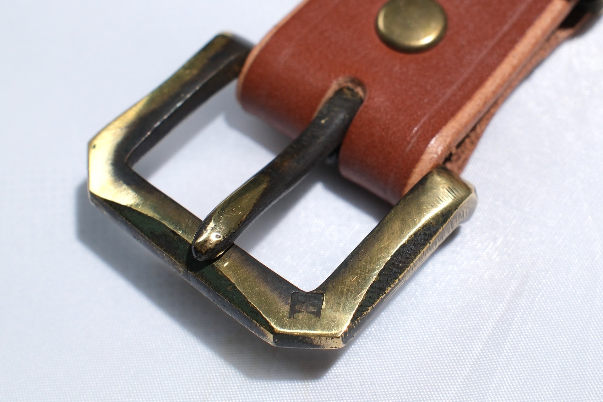 Cramp by Ginkawaten UK Bridle Cowhide Semi-Formal Belt (Brown Tea-Core)