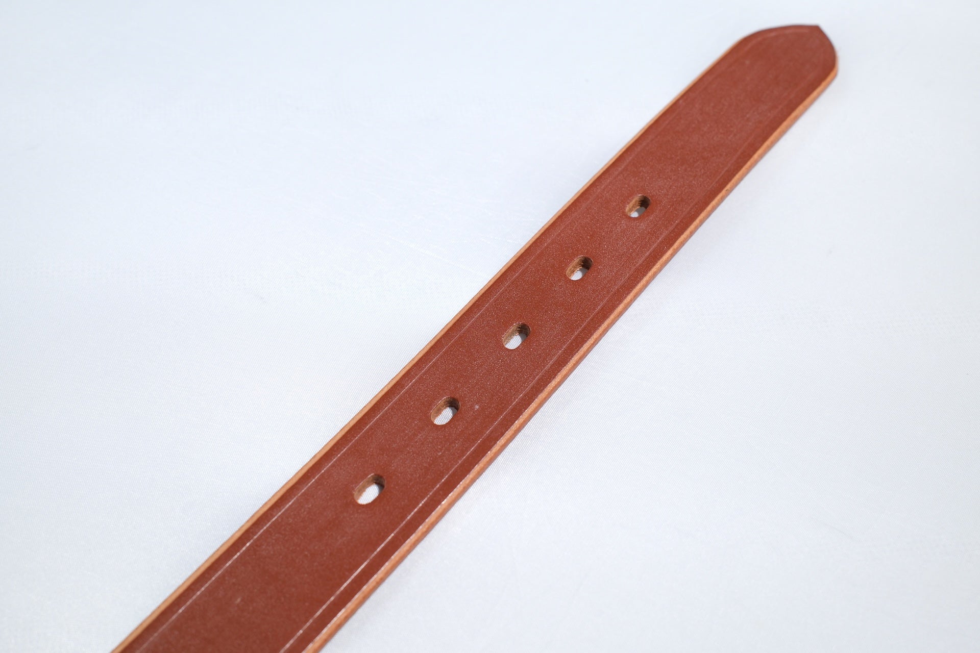 Cramp by Ginkawaten UK Bridle Cowhide Semi-Formal Belt (Brown Tea-Core)