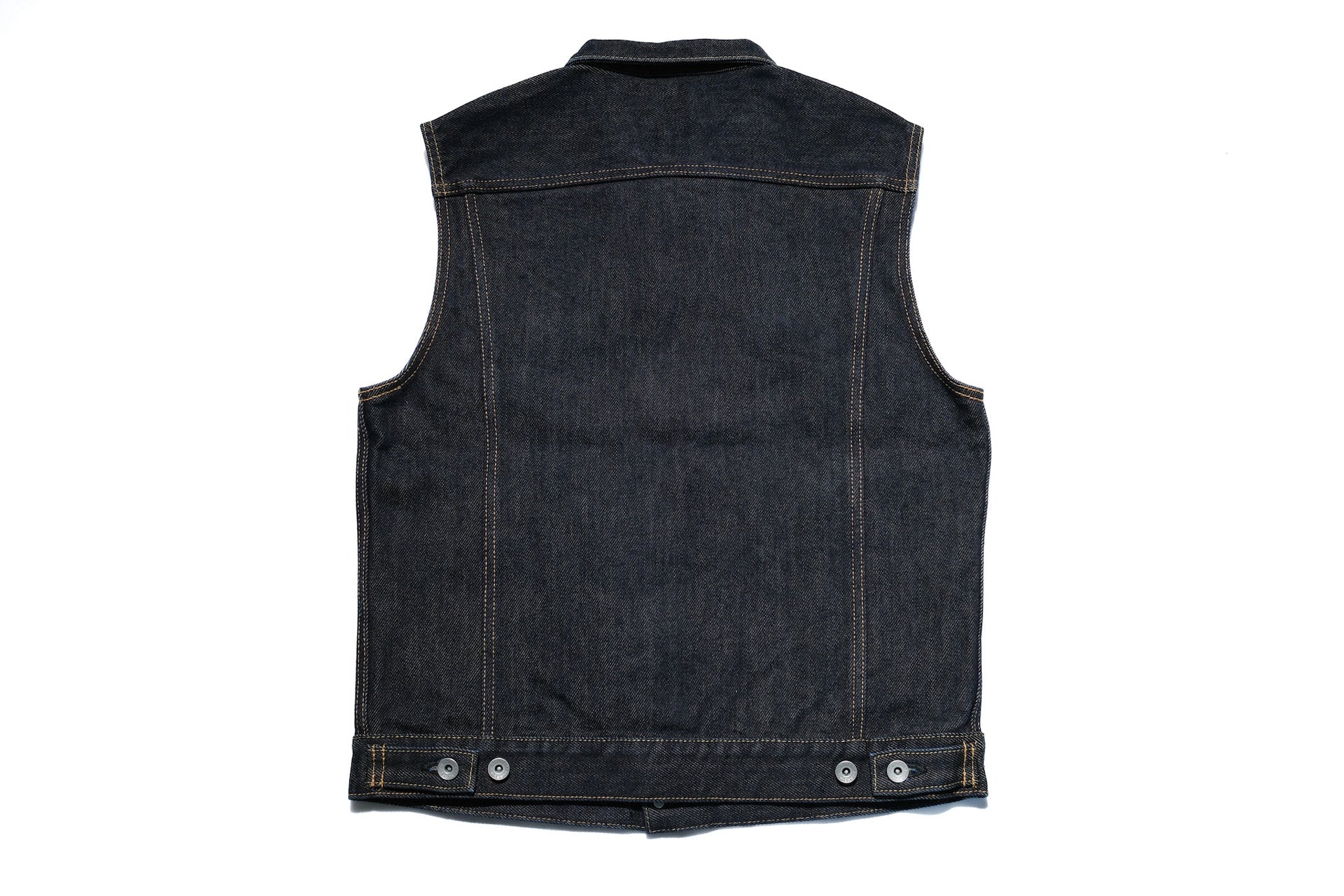 Iron Heart 21oz "Signature" Indigo Dyed Denim Modified Trucker Vest