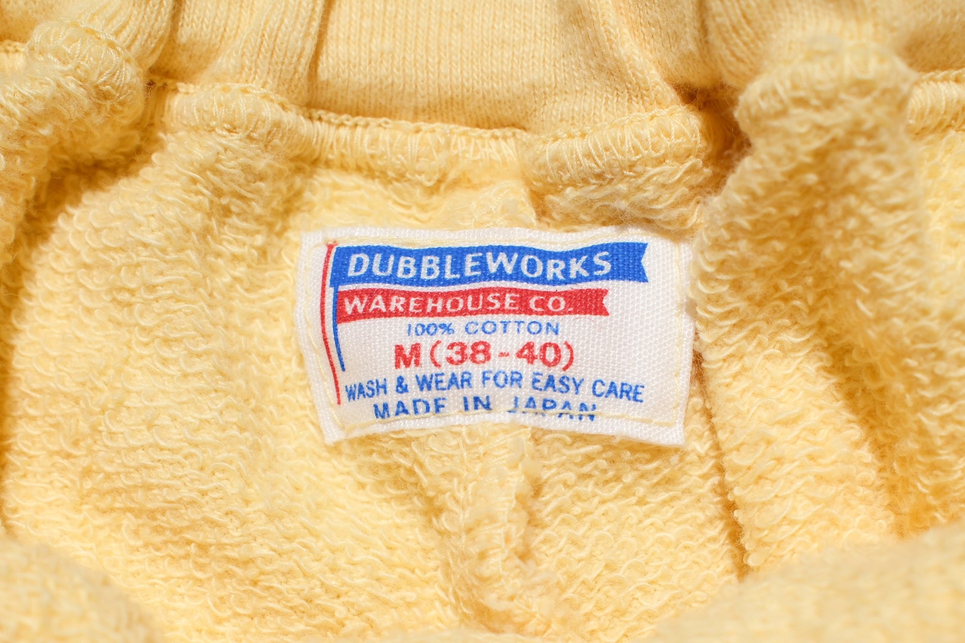 Dubble Works Tubular 'Standard' Sweat Shorts (Pale Yellow)