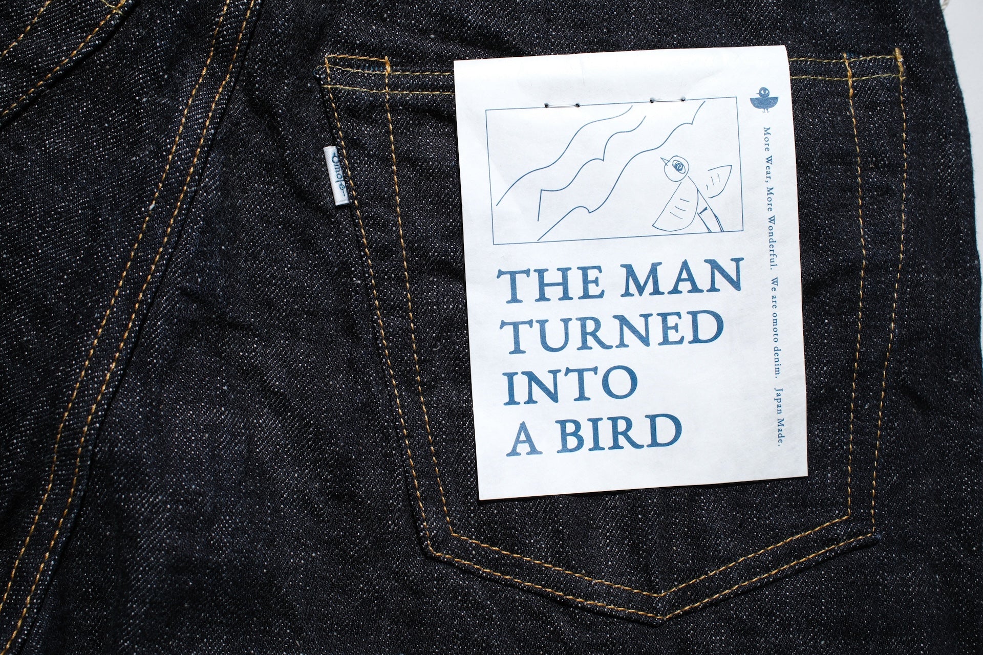 Omoto Denim 15.5oz Indigo Dyed “Neo-Slub” 0411 Denim (Relaxed Tapered fit)