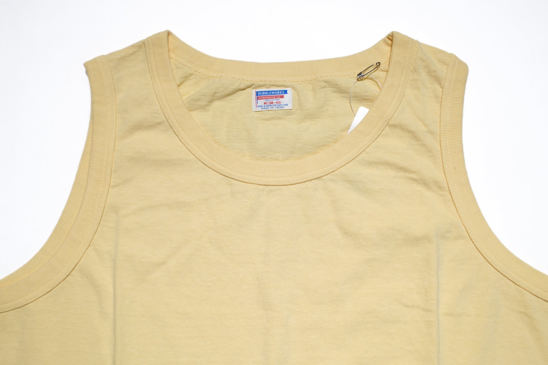 Dubble Works 24 Version 6oz Loopwheeled Tank Tee (Pale Yellow)