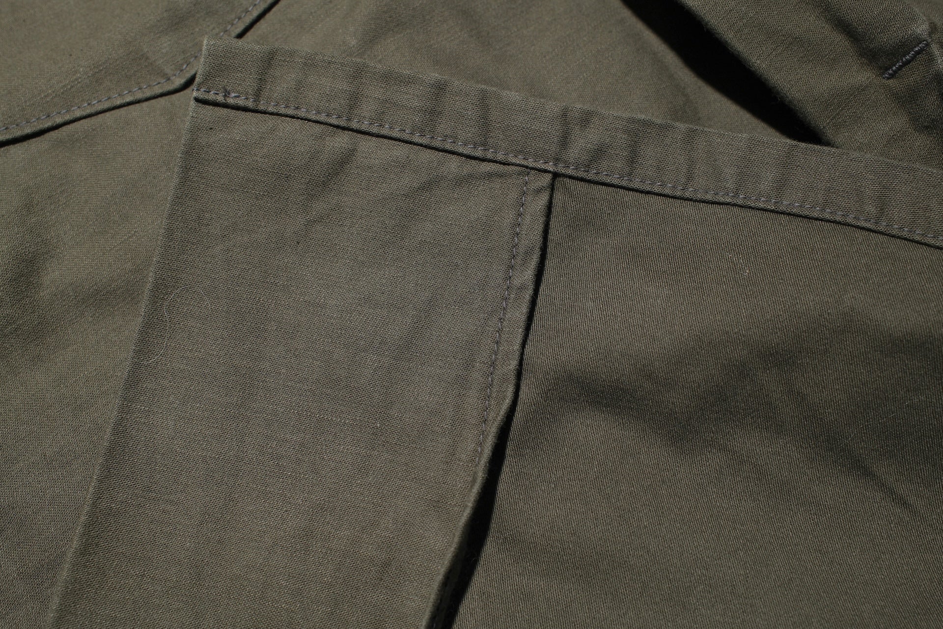 BONCOURA 12.5oz Back Satin US Army Utility Jacketed Shirt (Olive)