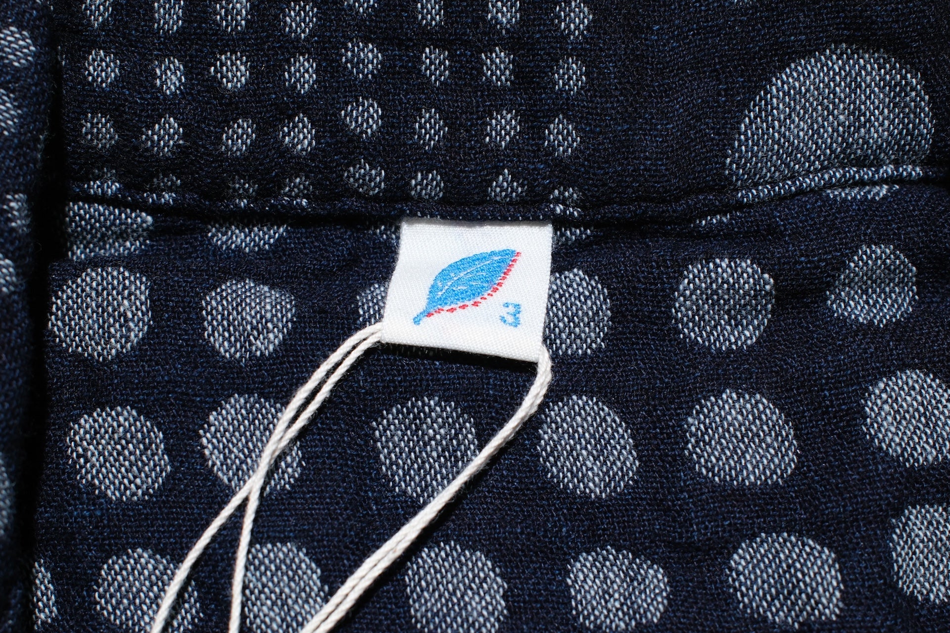 Pure Blue Japan Indigo Dyed “Dimensional Dots” S/S Open Collar Shirt