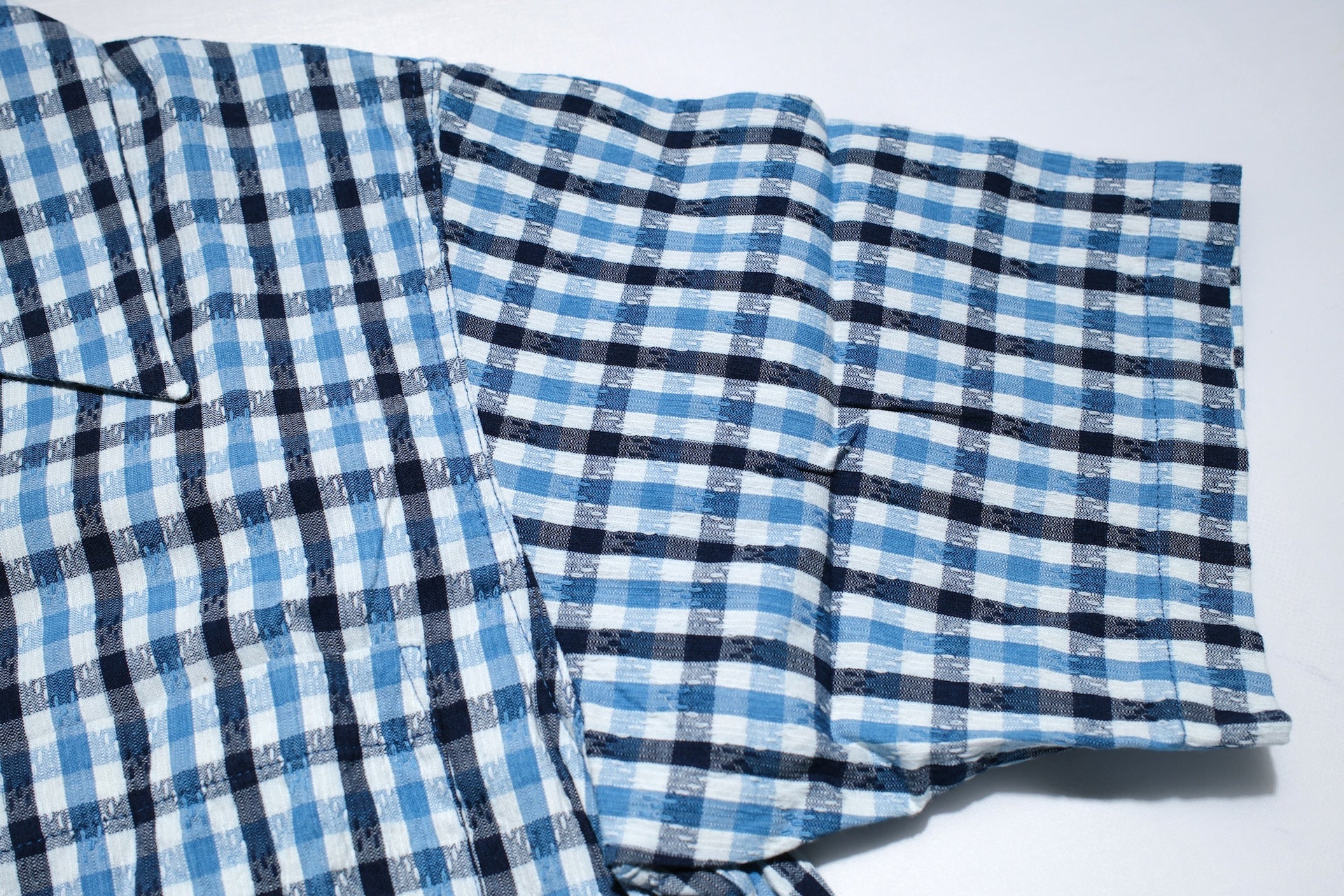 Samurai Natural Indigo Dyed “Diamond Sashiko” S/S Aloha Shirt