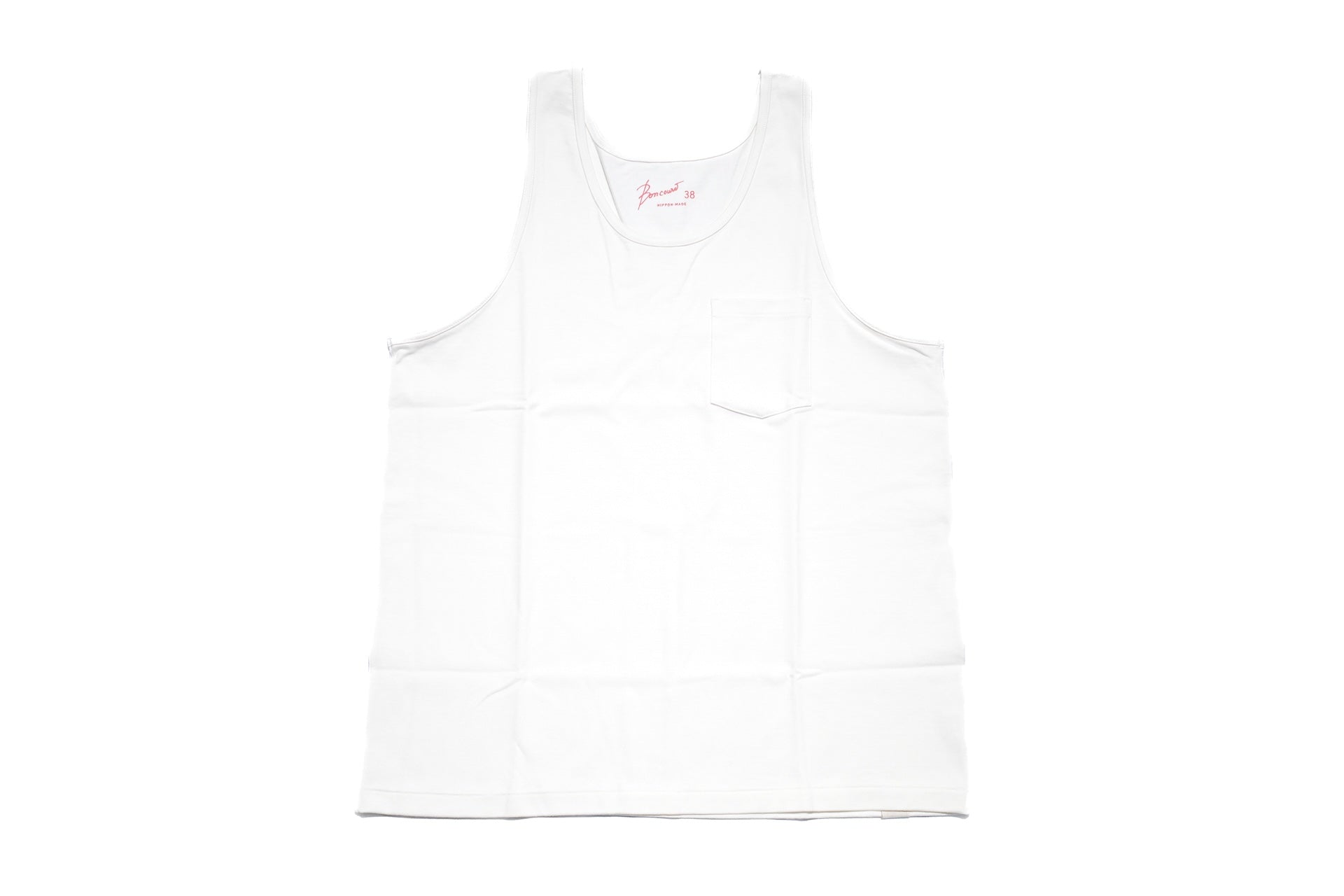 Boncoura 10oz Ultra Heavy Loopwheeled Tank Tee (White)