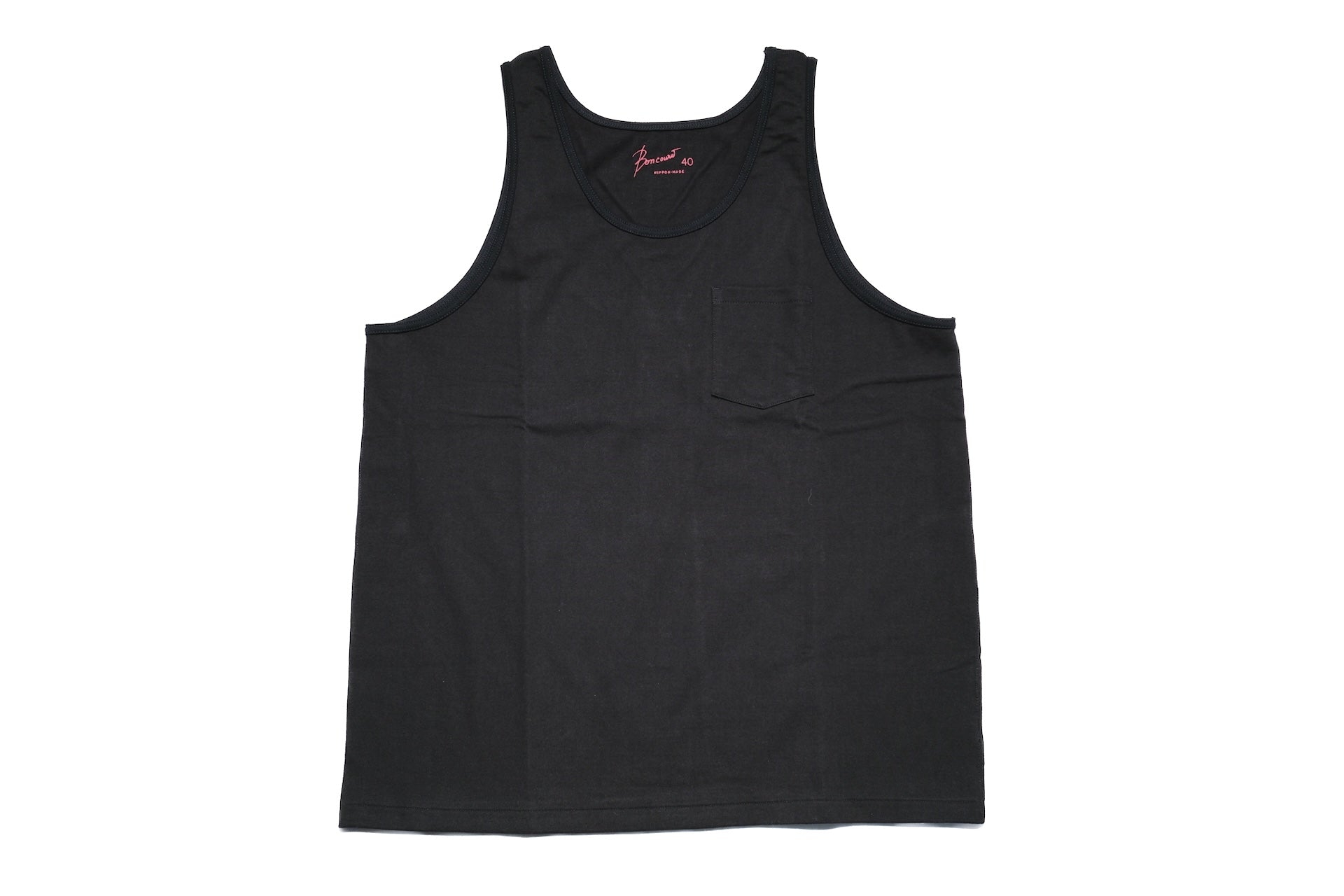 Boncoura 10oz Ultra Heavy Loopwheeled Tank Tee (Black)