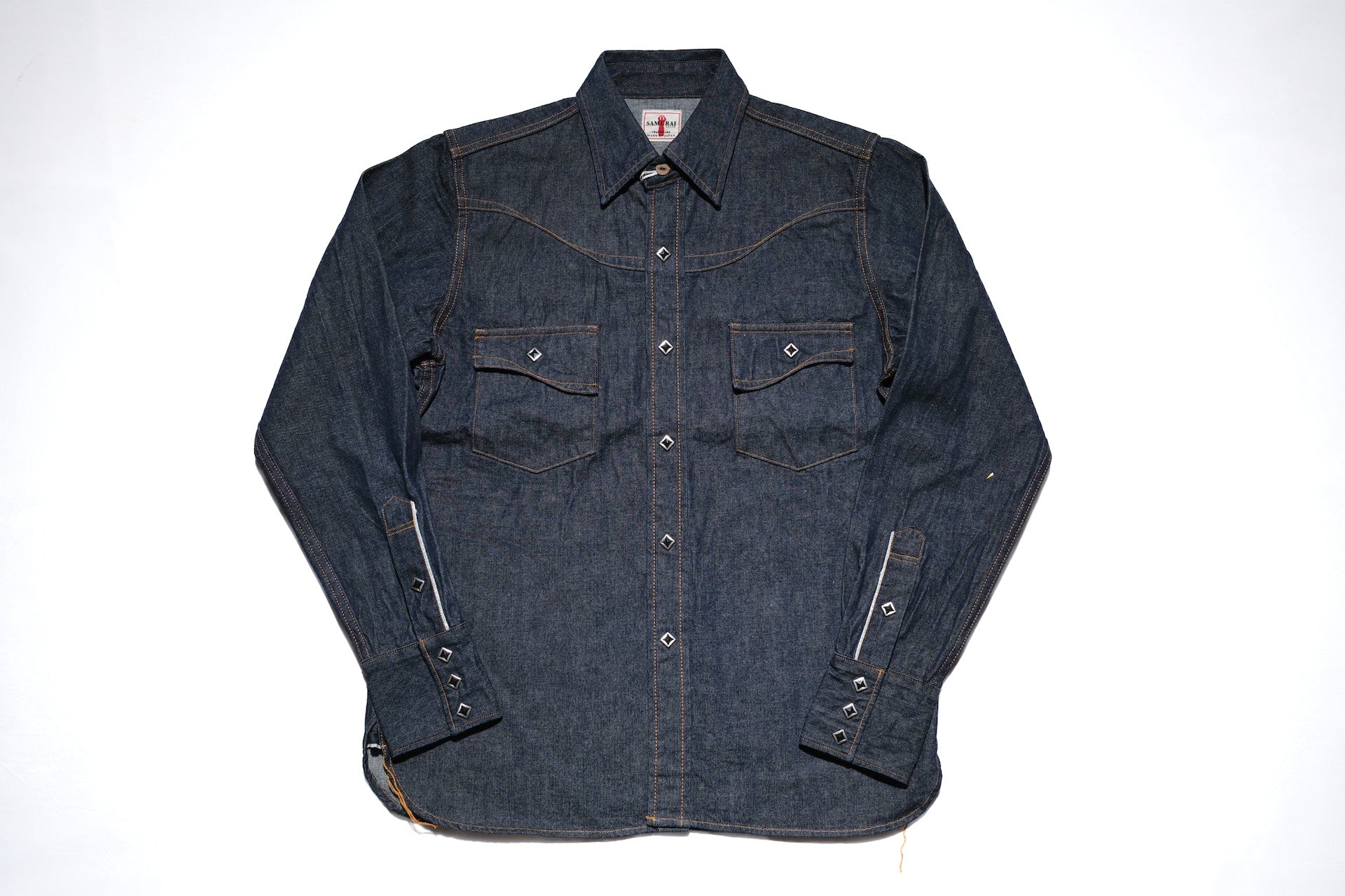 Samurai 10oz "Hisho" Indigo Dyed Selvage Denim Western Shirt