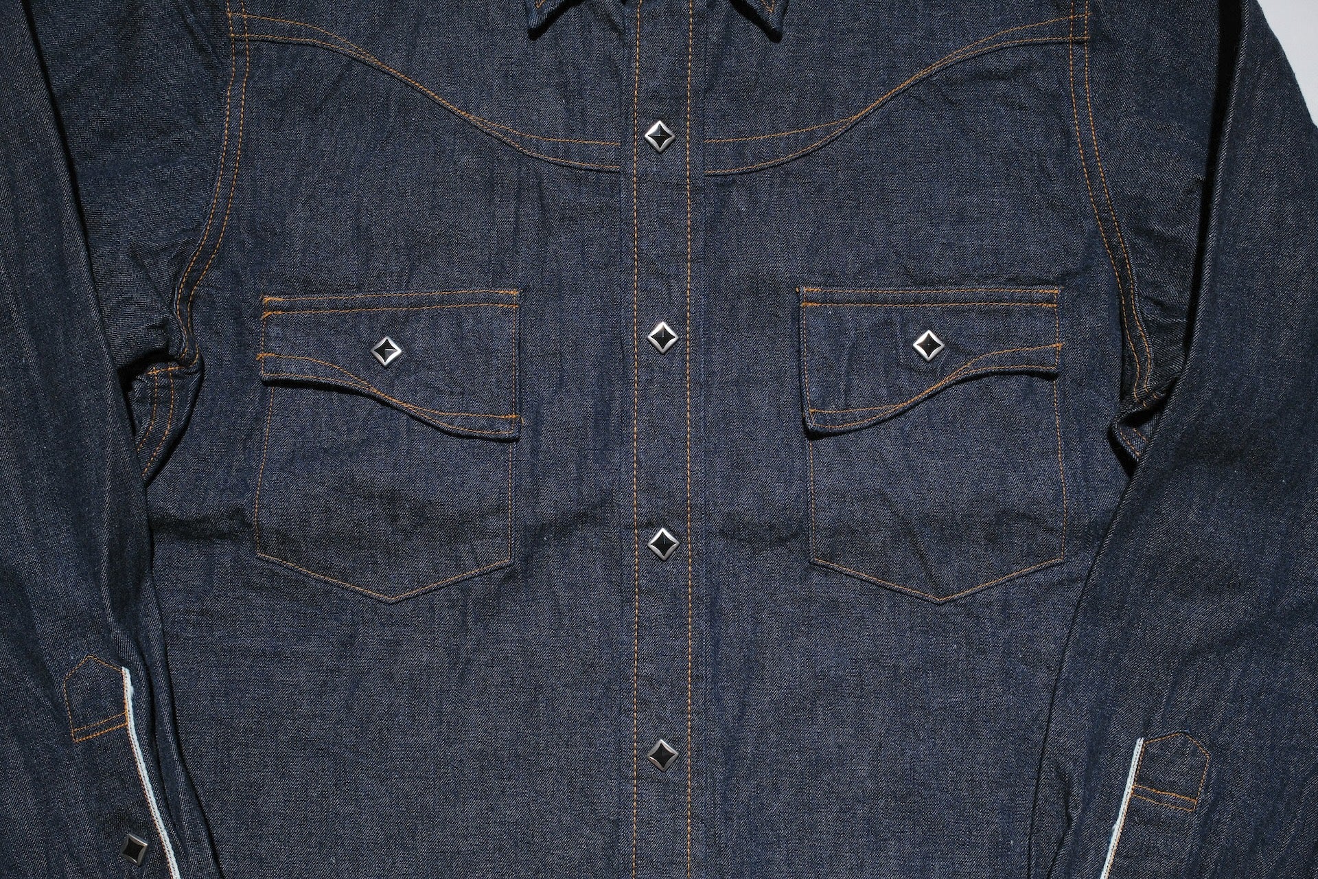 Samurai 10oz "Hisho" Indigo Dyed Selvage Denim Western Shirt