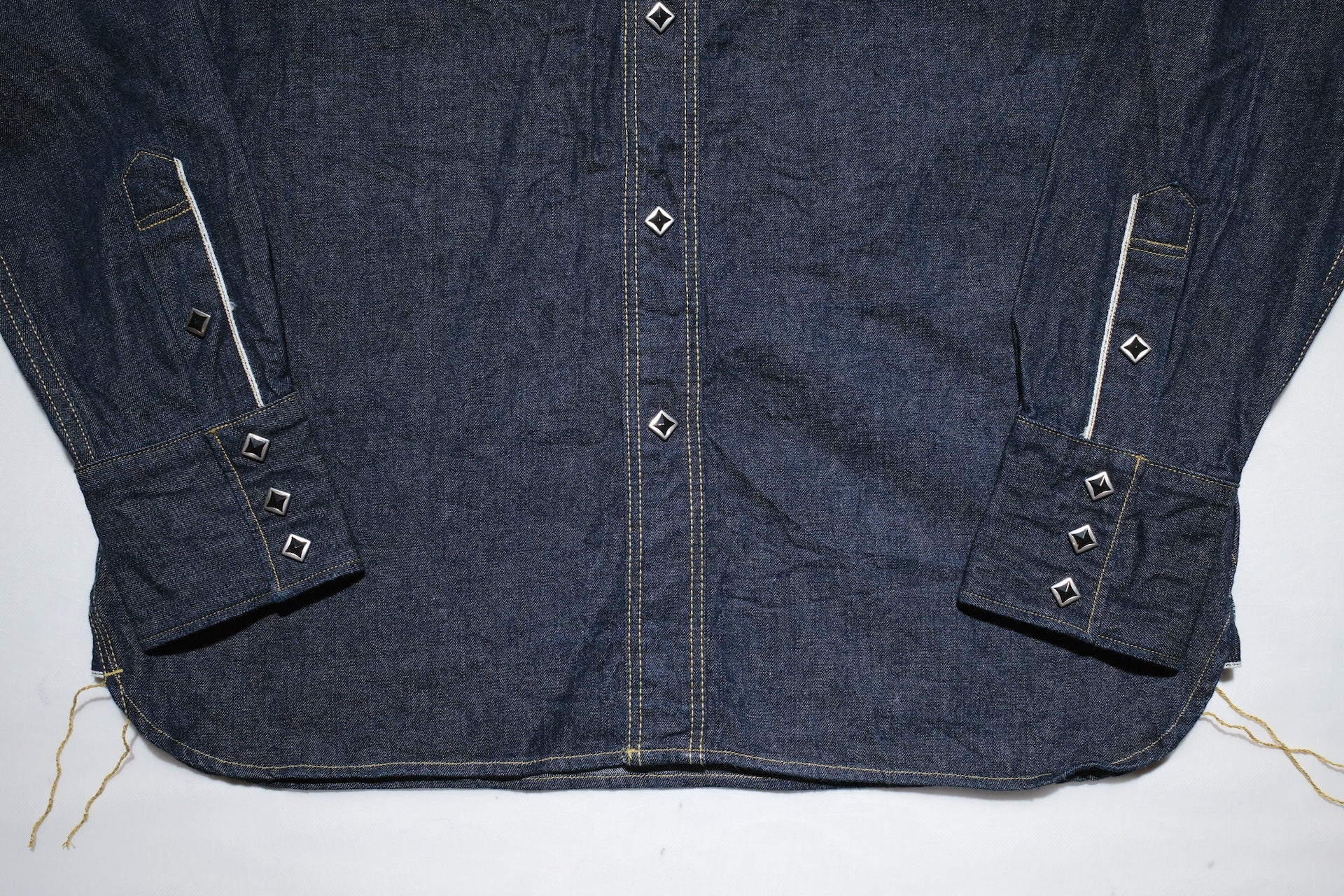 Samurai 10oz "Kamome" Indigo Dyed Selvage Denim Western Shirt