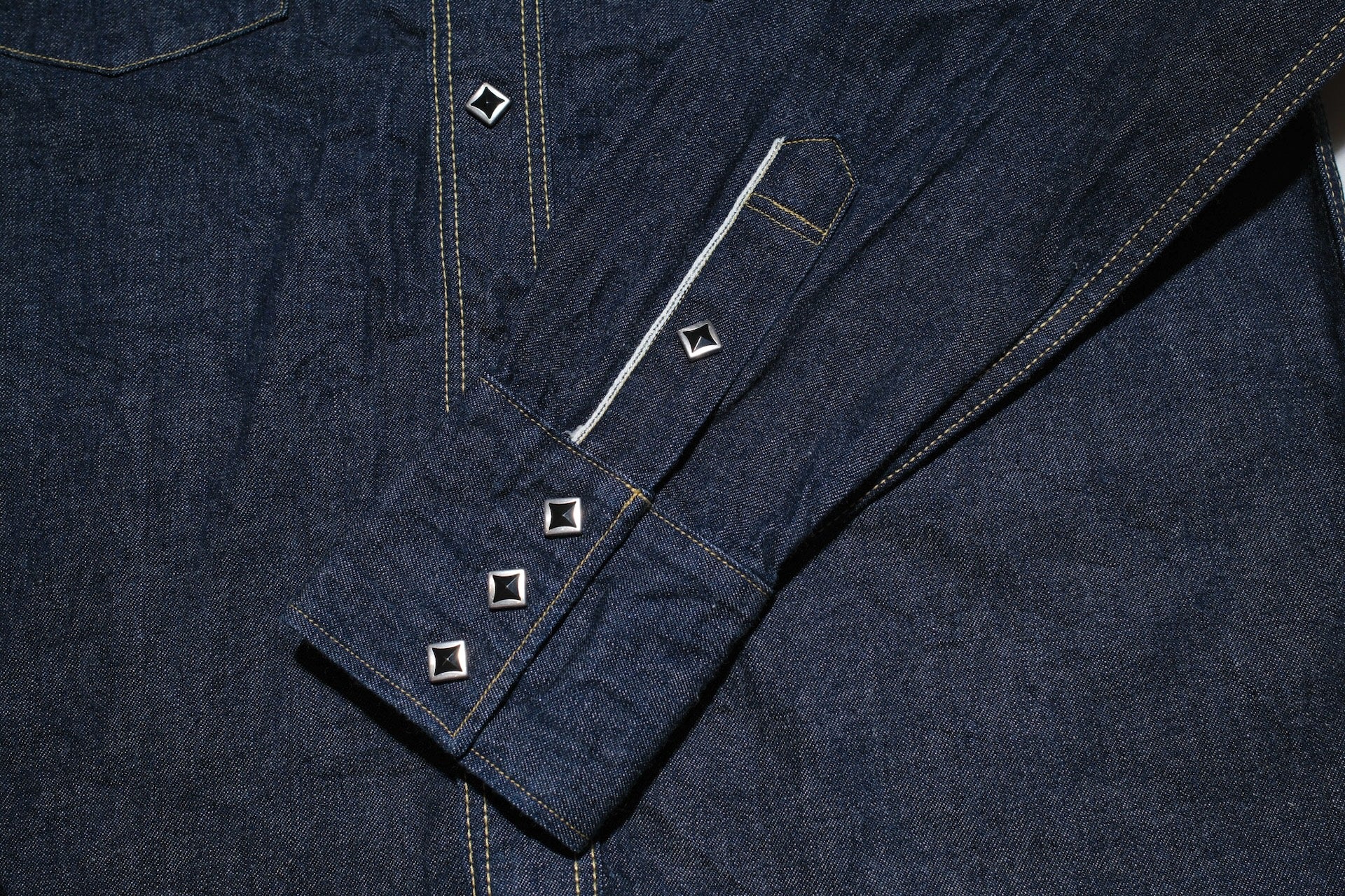 Samurai 10oz "Kamome" Indigo Dyed Selvage Denim Western Shirt